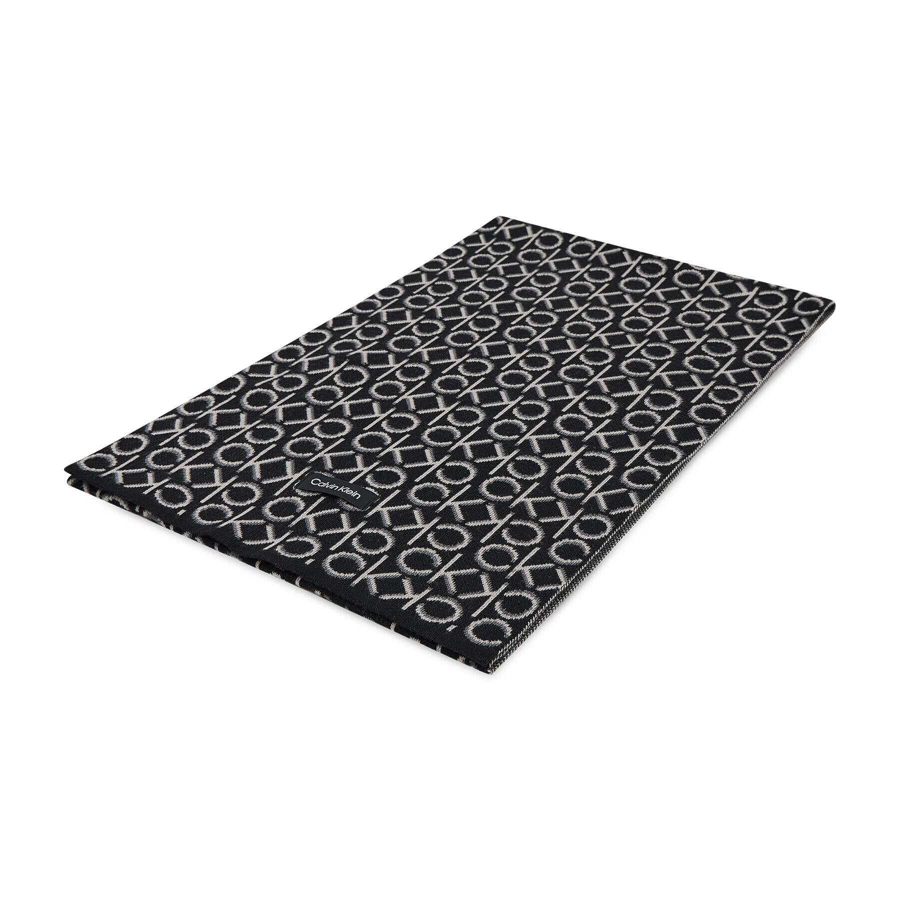Calvin Klein Шал New Monogram Scarf K60K608486 Черен - Pepit.bg
