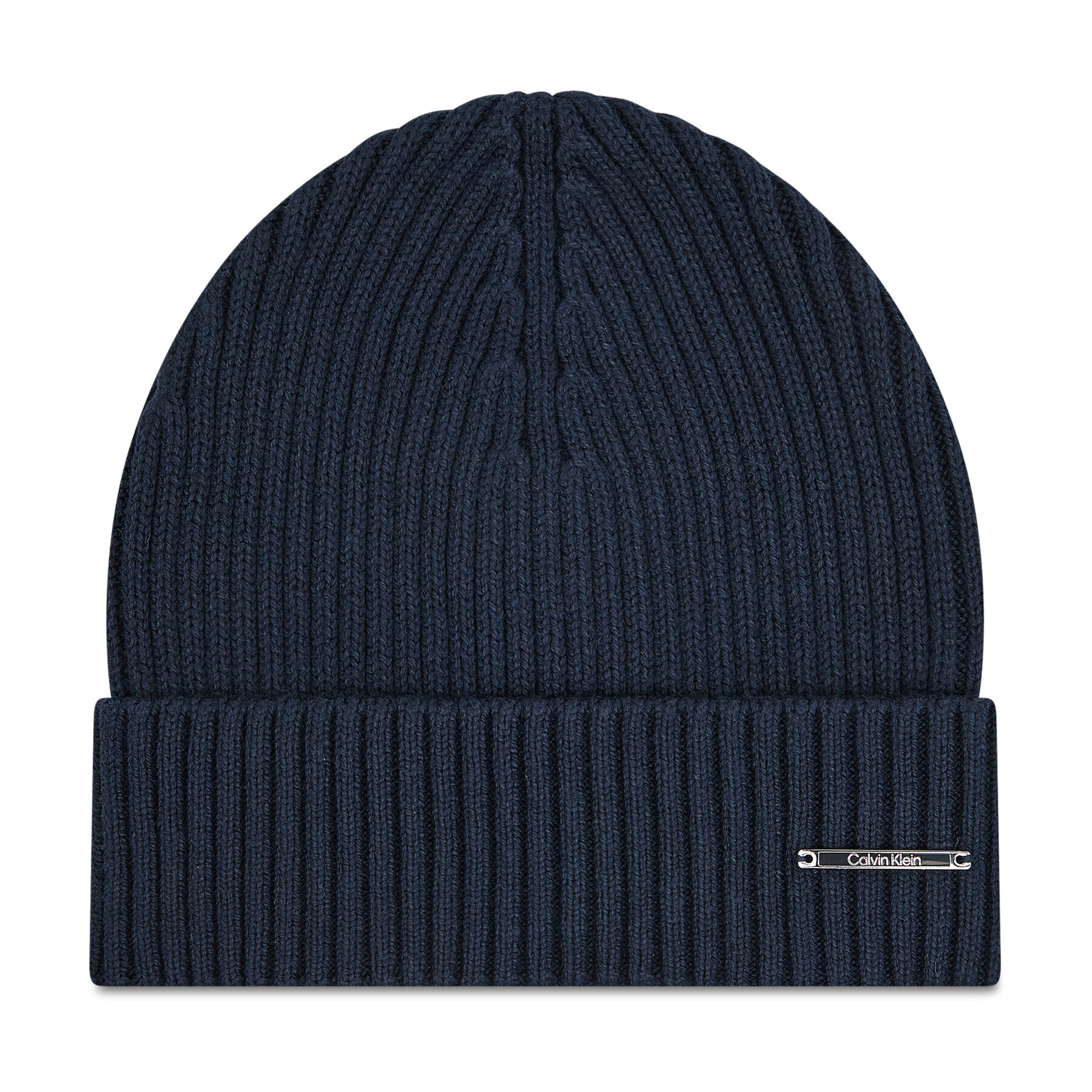 Calvin Klein Шапка Basic Rib Beanie K50K507496 Тъмносин - Pepit.bg