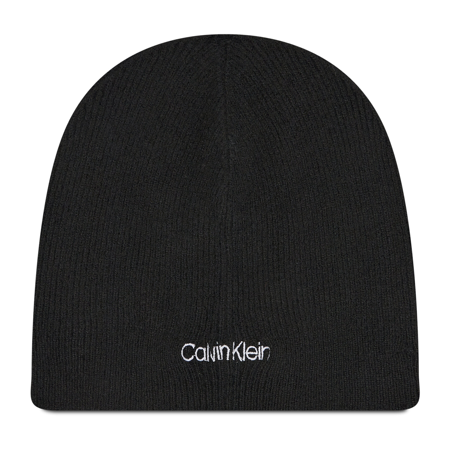 Calvin Klein Шапка Basic Wool No Fold Beanie K50K507444 Черен - Pepit.bg