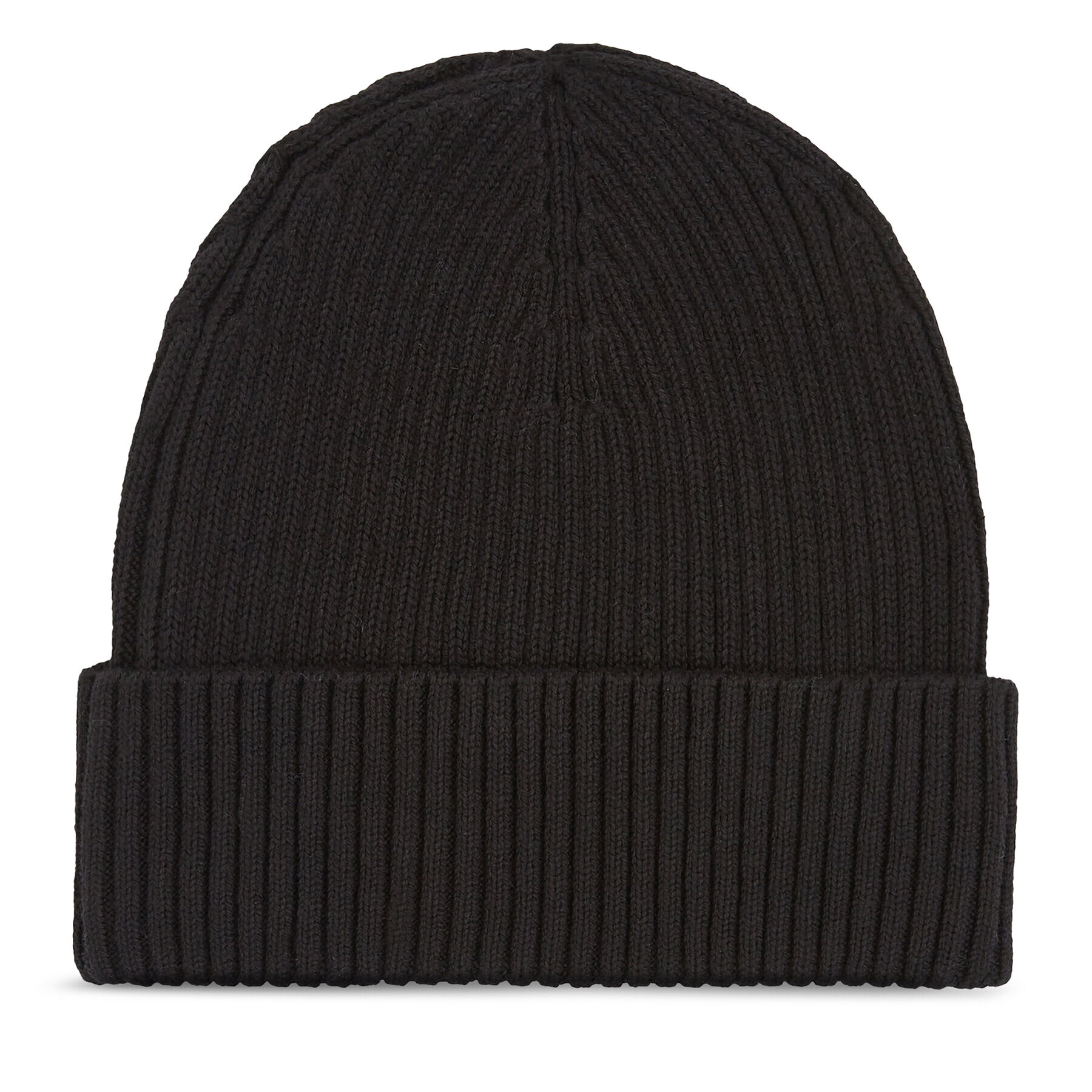 Calvin Klein Шапка Classic Cotton Rib Beanie K50K510982 Черен - Pepit.bg