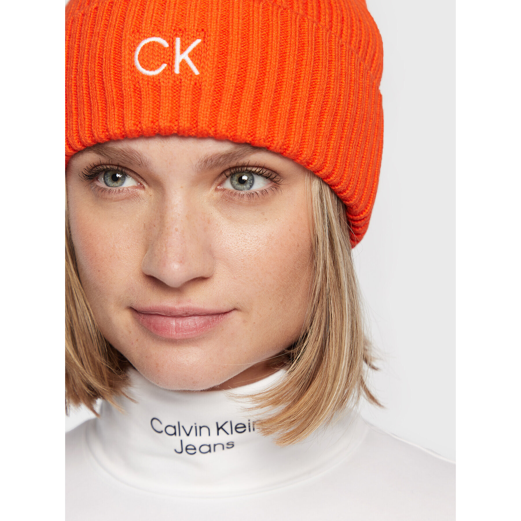 Calvin Klein Шапка Classic K50K509680 Оранжев - Pepit.bg