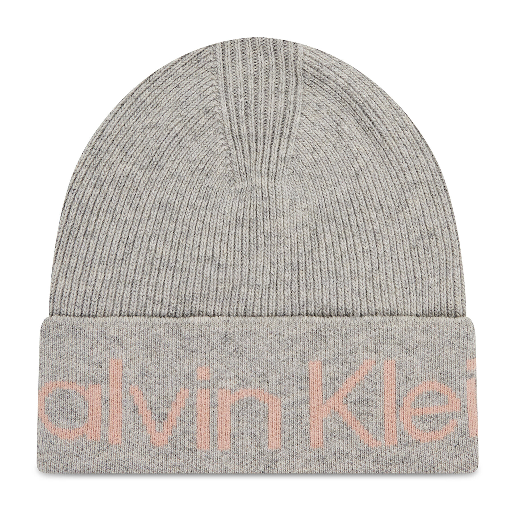 Calvin Klein Шапка Eco Knit Beanie K60K608518 Сив - Pepit.bg