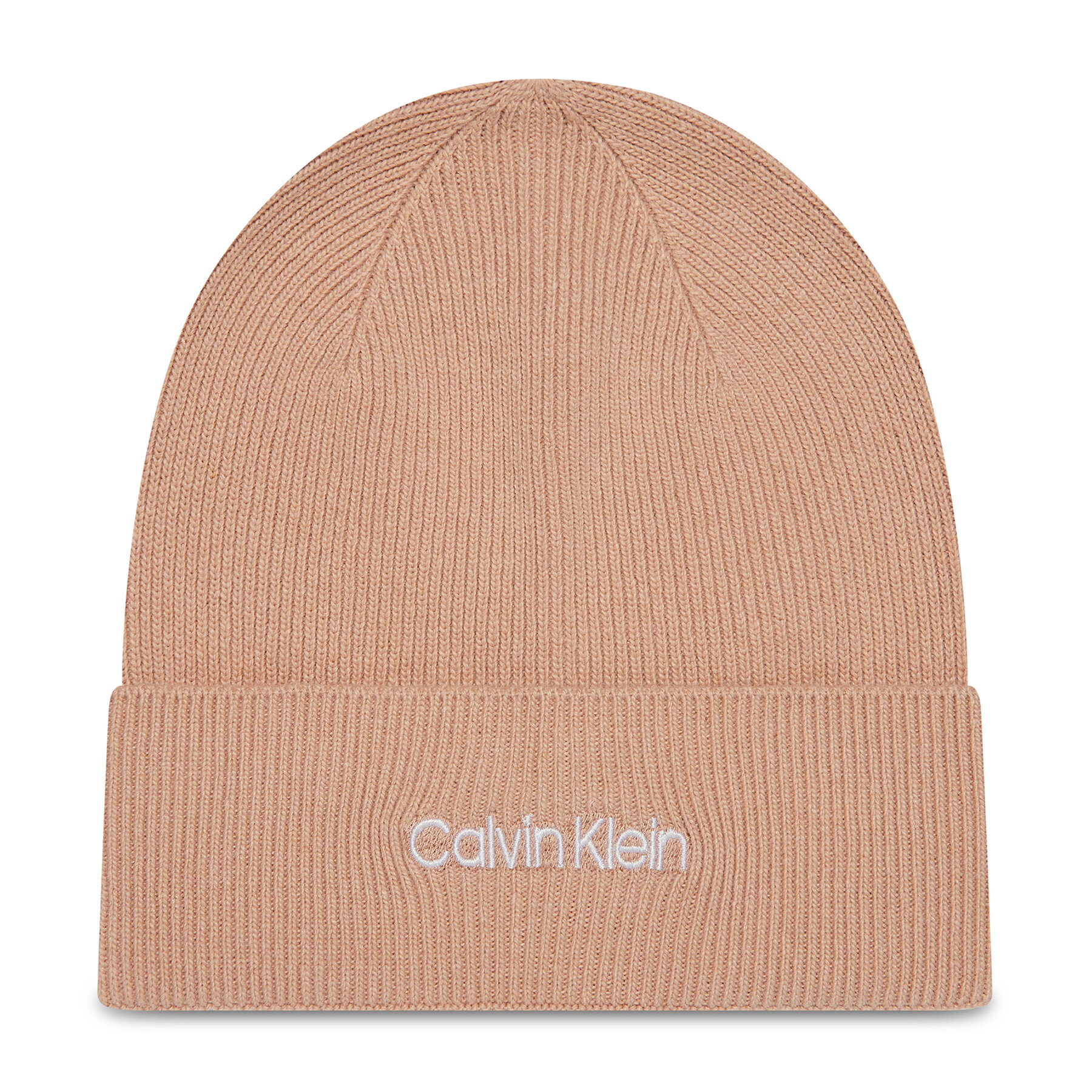 Calvin Klein Шапка Essential Knit Beanie K60K608519 Розов - Pepit.bg