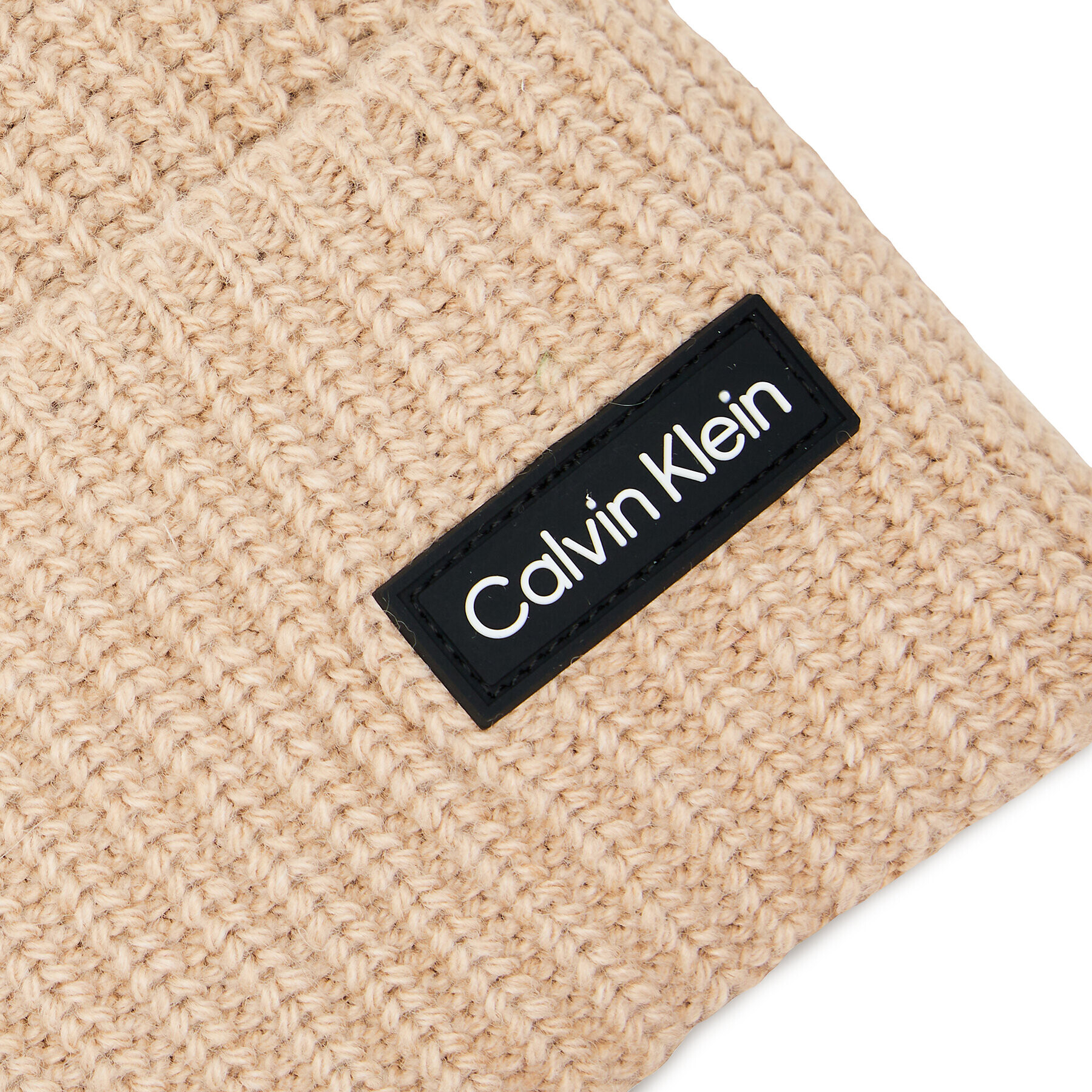 Calvin Klein Шапка Essential Patch K50K510657 Бежов - Pepit.bg