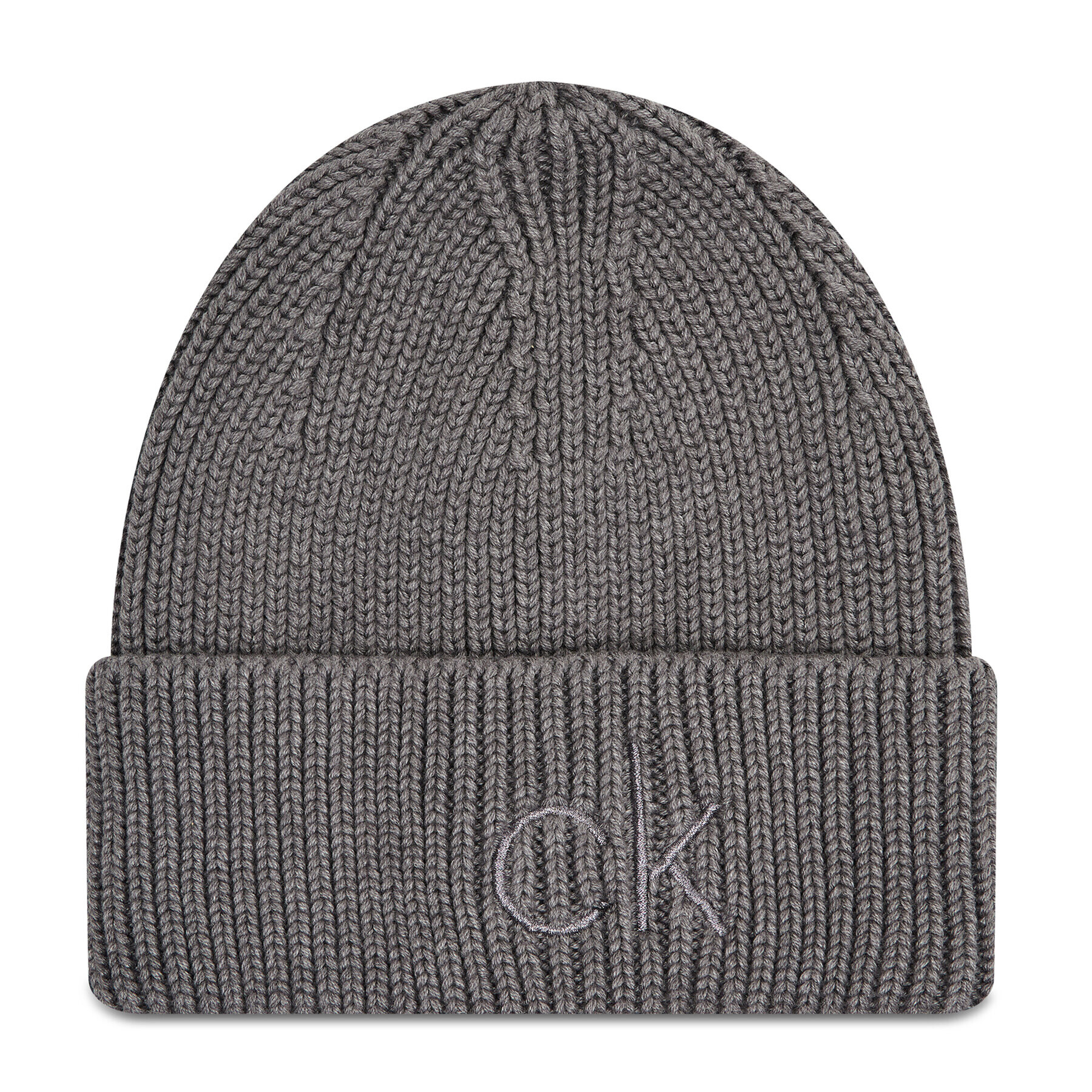 Calvin Klein Шапка Essentials Beanie K60K608660 Сив - Pepit.bg