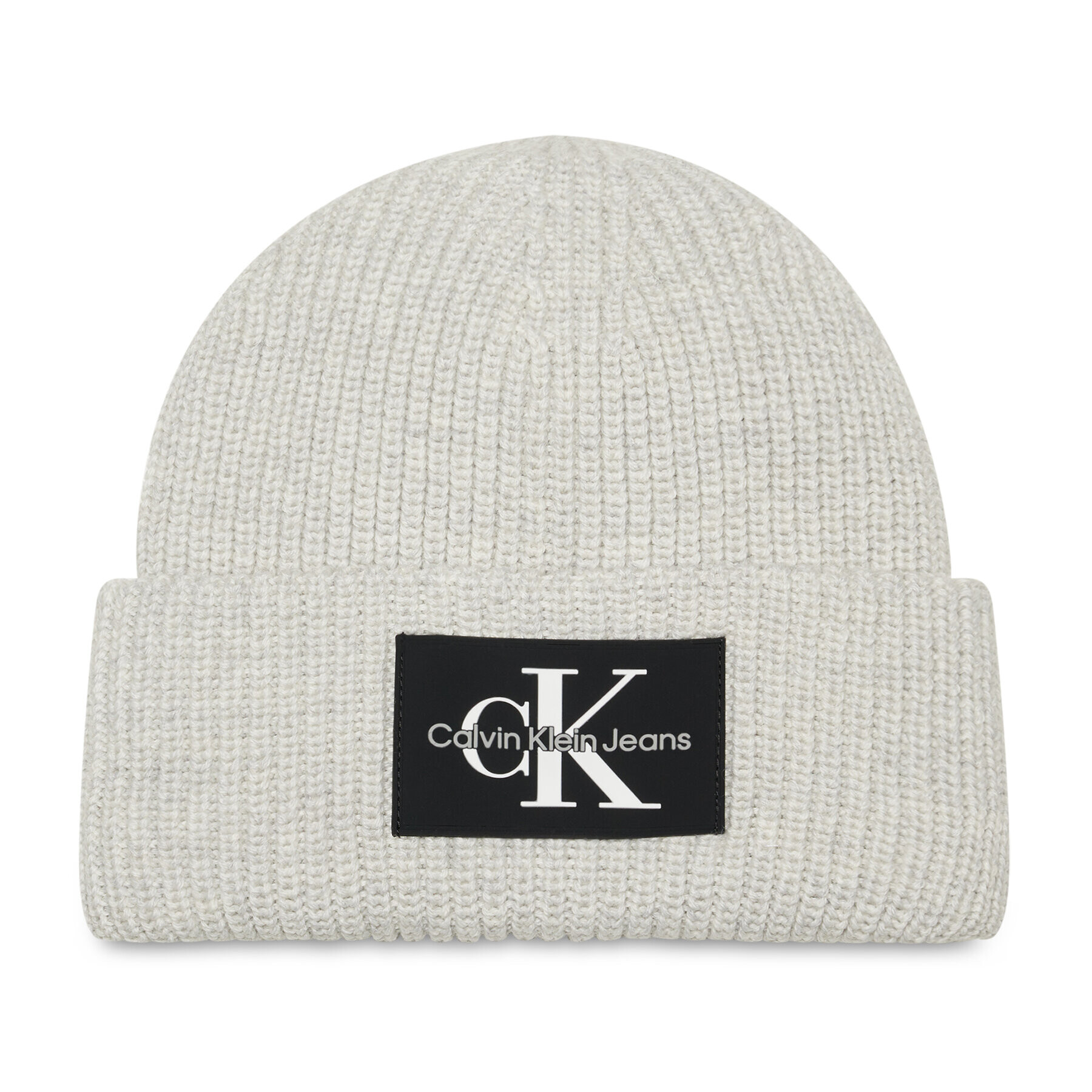 Calvin Klein Шапка Monologo Patch K60K607383 Сив - Pepit.bg