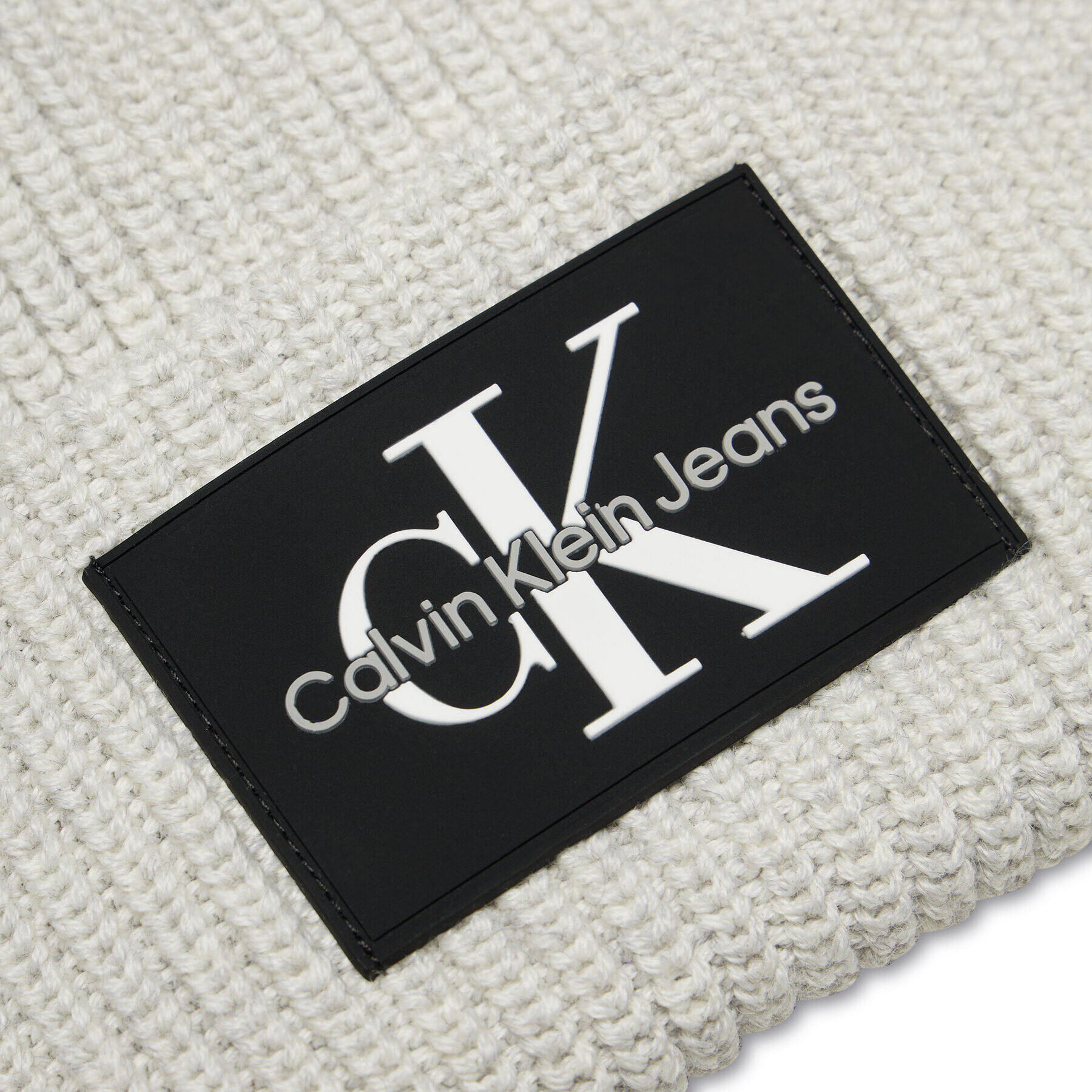 Calvin Klein Шапка Monologo Patch K60K607383 Сив - Pepit.bg