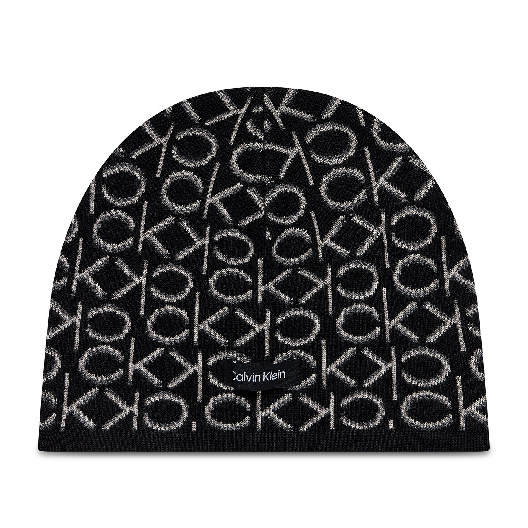 Calvin Klein Шапка New Monogram Beanie K60K608521 Черен - Pepit.bg