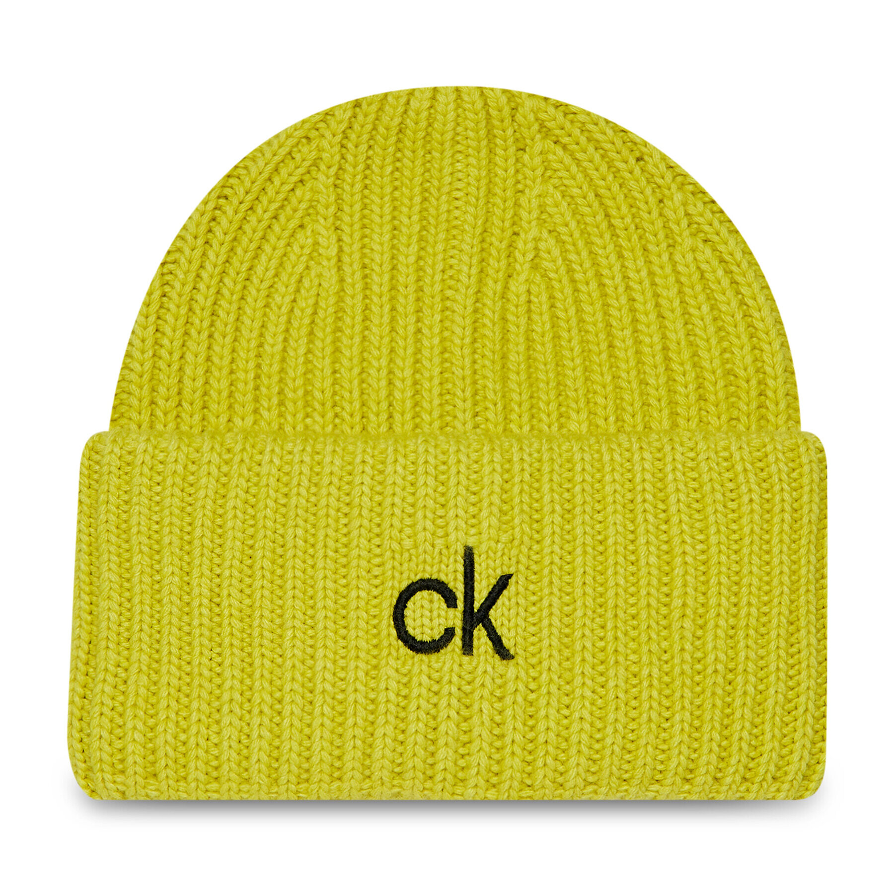 Calvin Klein Шапка Organic Knit Xl Beanie K50K507445 Жълт - Pepit.bg