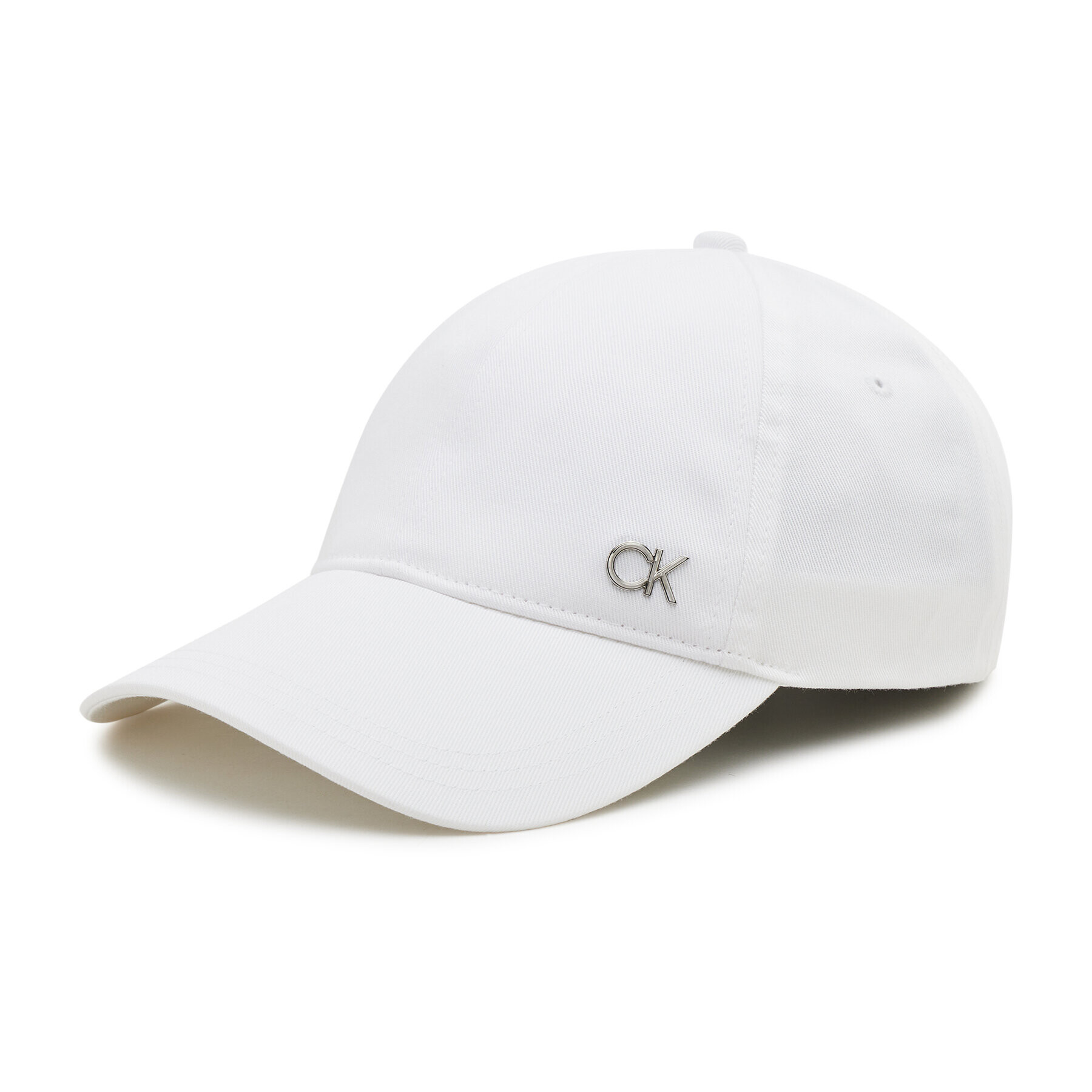 Calvin Klein Шапка с козирка Ck Spiked Metal Bb Cap K50K507527 Бял - Pepit.bg