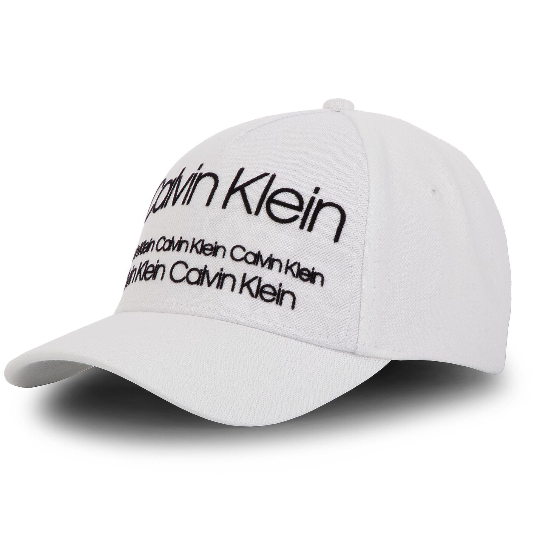 Calvin Klein Шапка с козирка Industrial Pique' Baseball Cap K50K504473 Бял - Pepit.bg