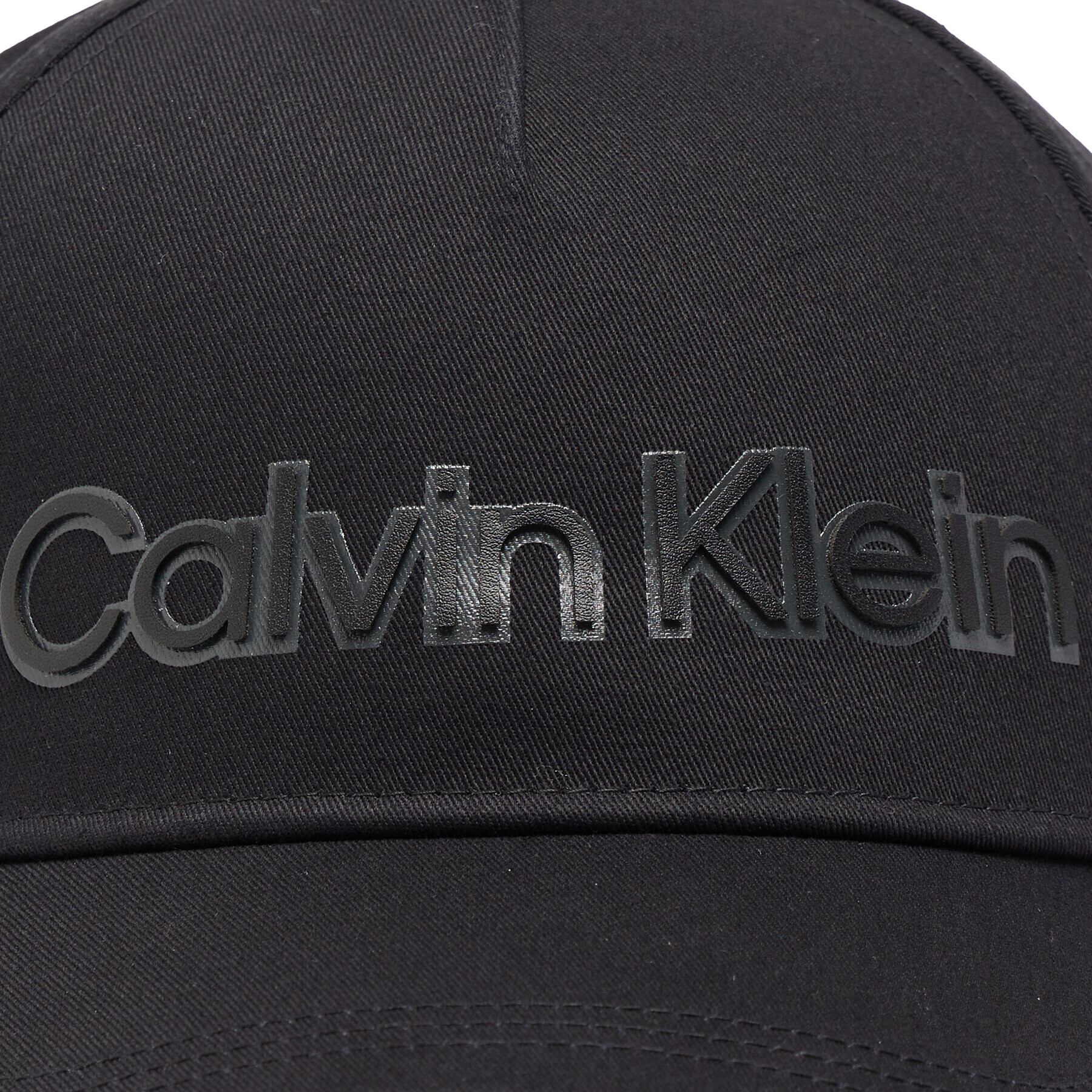 Calvin Klein Шапка с козирка Leather Lettering K50K509661 Черен - Pepit.bg