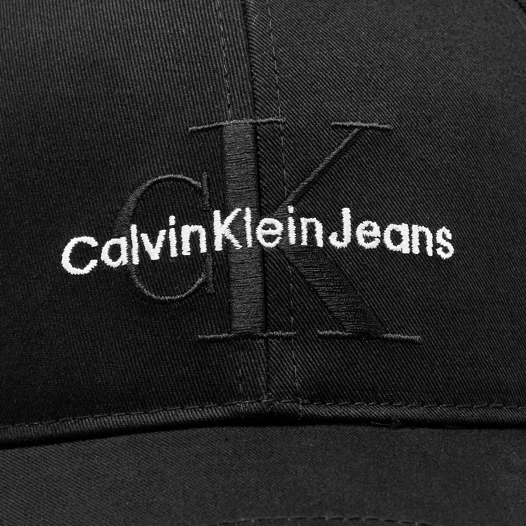 Calvin Klein Шапка с козирка Monogram K50K510061 Черен - Pepit.bg