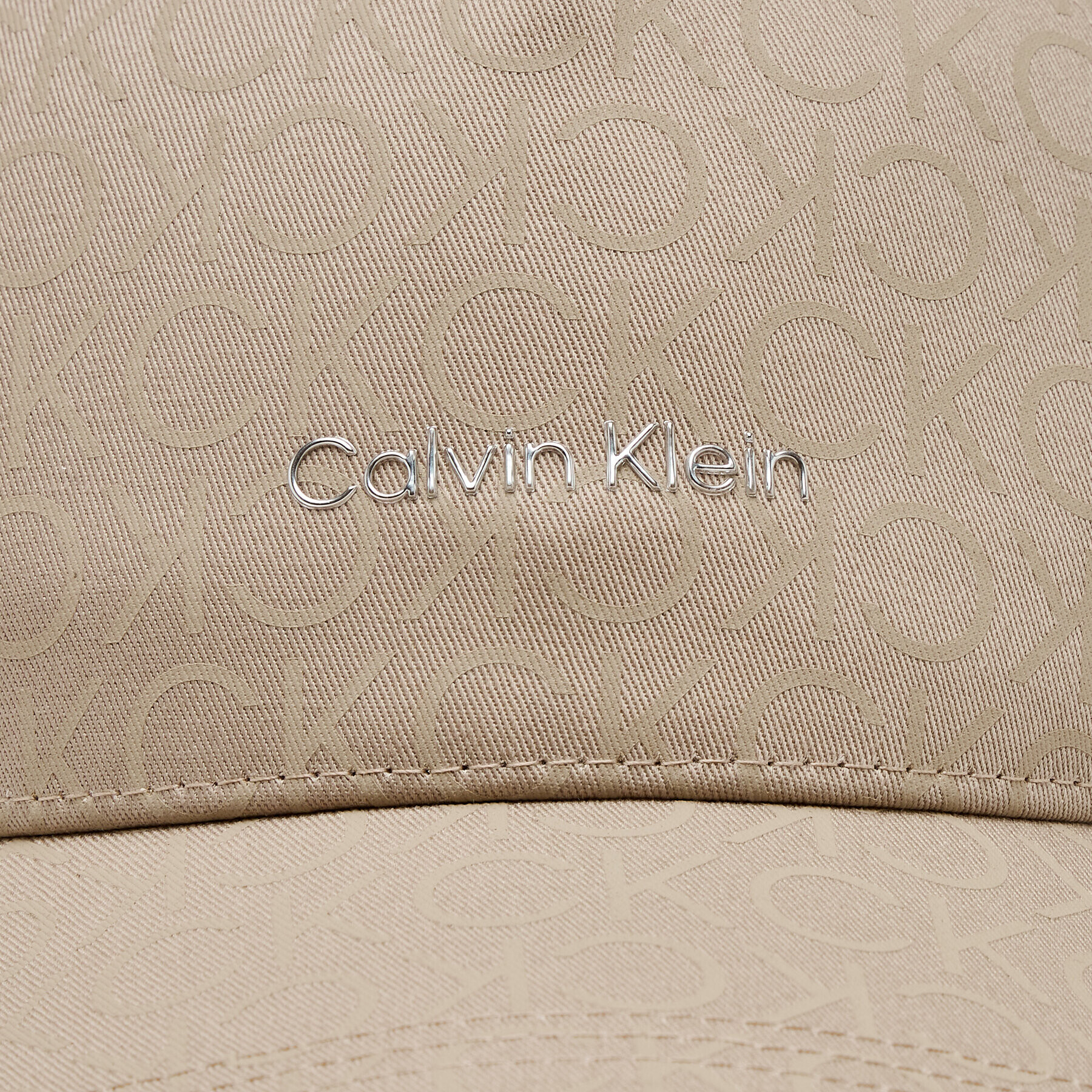 Calvin Klein Шапка с козирка Monogram K60K611152 Бежов - Pepit.bg