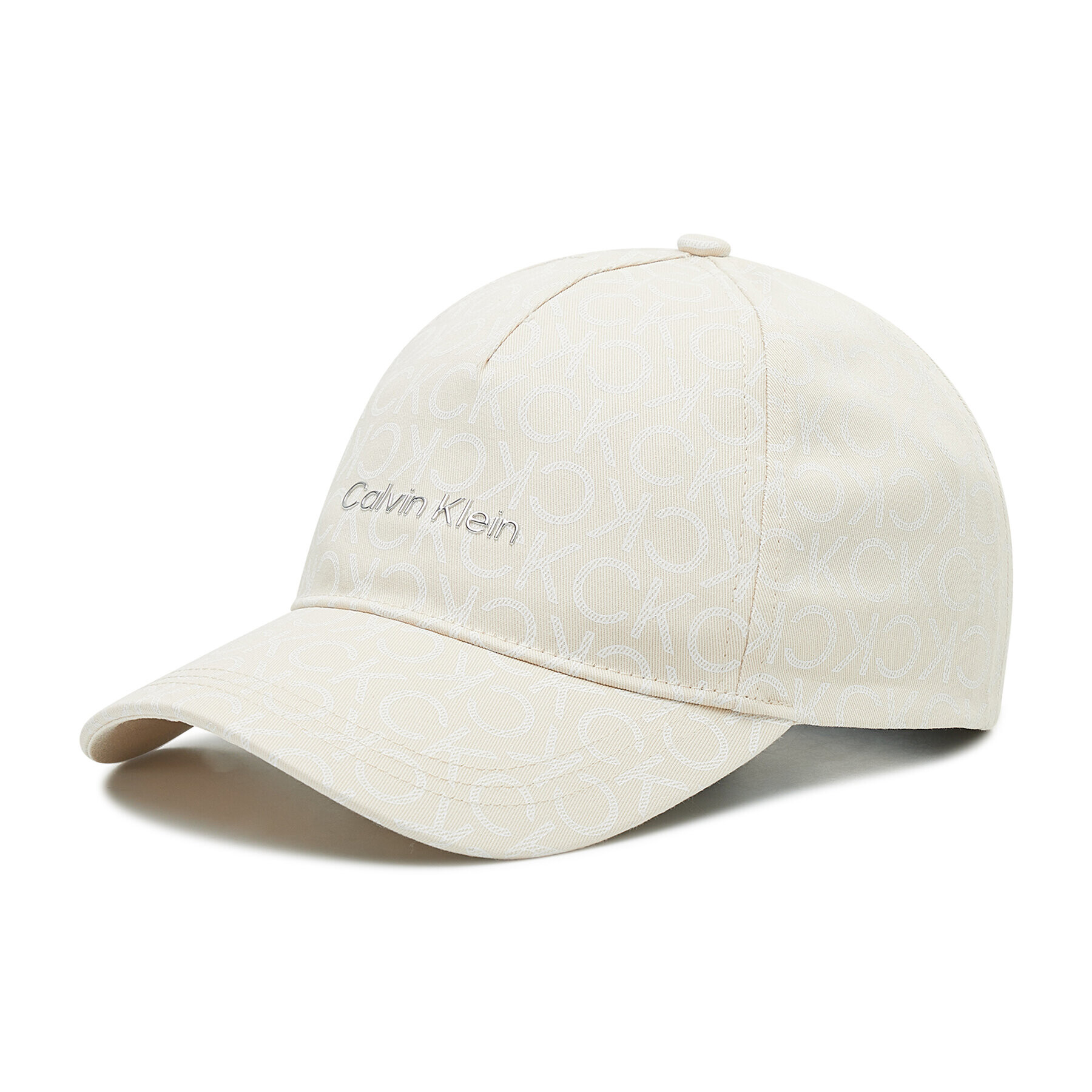 Calvin Klein Шапка с козирка Tpu Branding BB Cap Mono K60K609154 Бежов - Pepit.bg