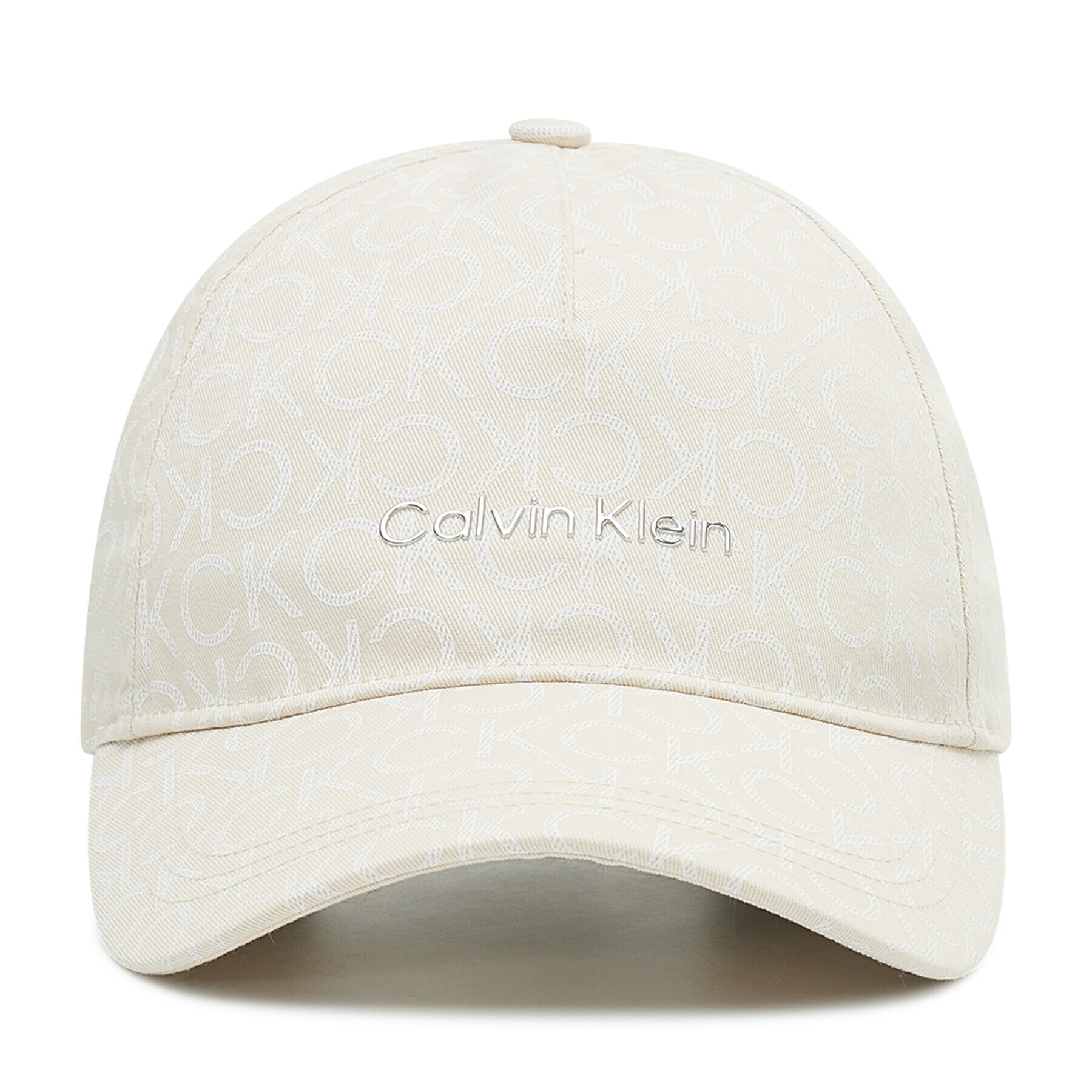 Calvin Klein Шапка с козирка Tpu Branding BB Cap Mono K60K609154 Бежов - Pepit.bg