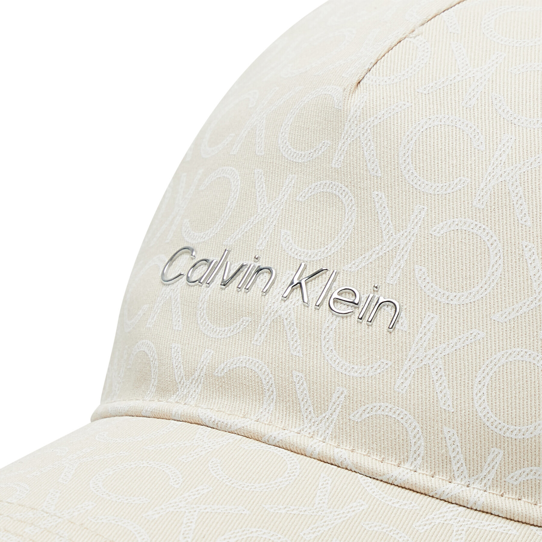 Calvin Klein Шапка с козирка Tpu Branding BB Cap Mono K60K609154 Бежов - Pepit.bg