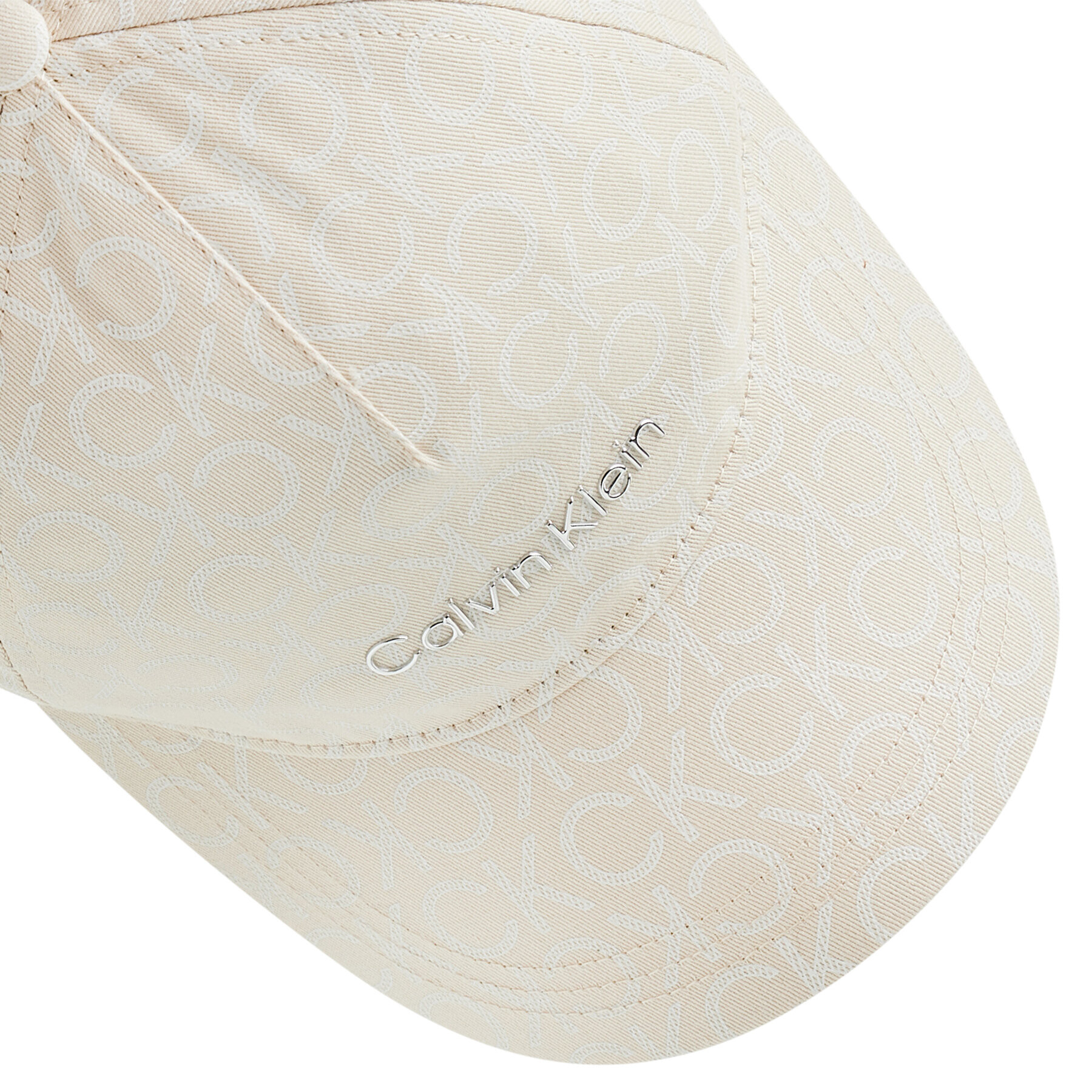 Calvin Klein Шапка с козирка Tpu Branding BB Cap Mono K60K609154 Бежов - Pepit.bg