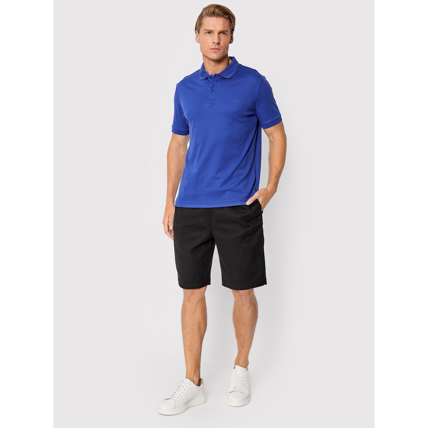 Calvin Klein Шорти от плат K10K108655 Черен Regular Fit - Pepit.bg