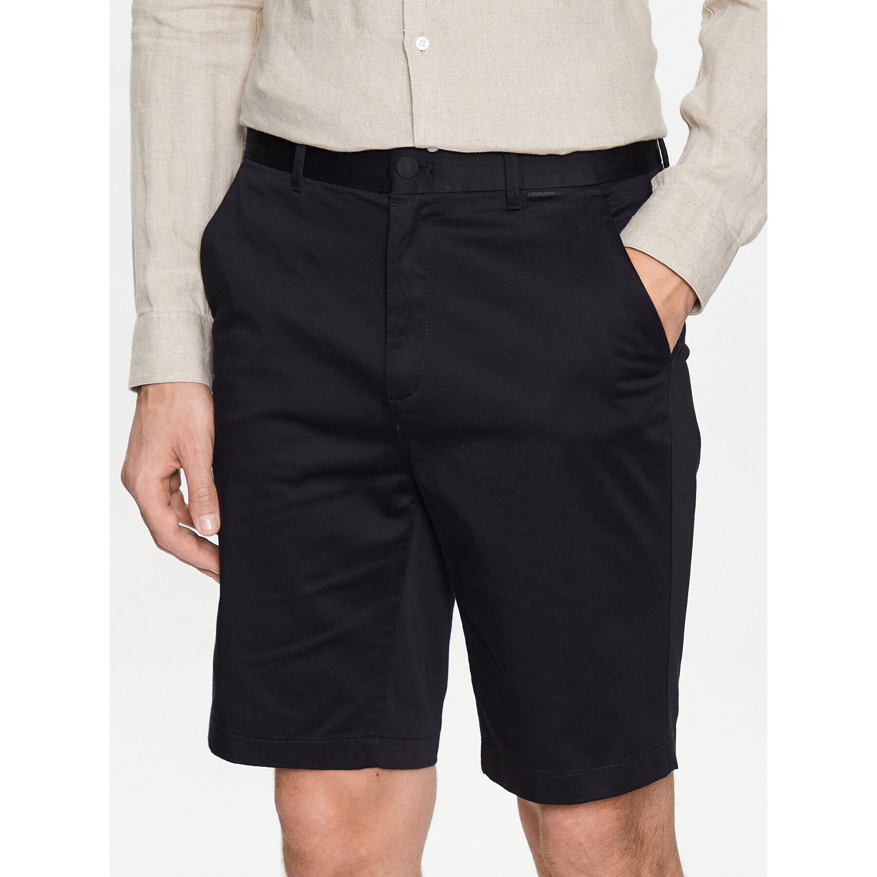 Calvin Klein Шорти от плат K10K111787 Черен Regular Fit - Pepit.bg