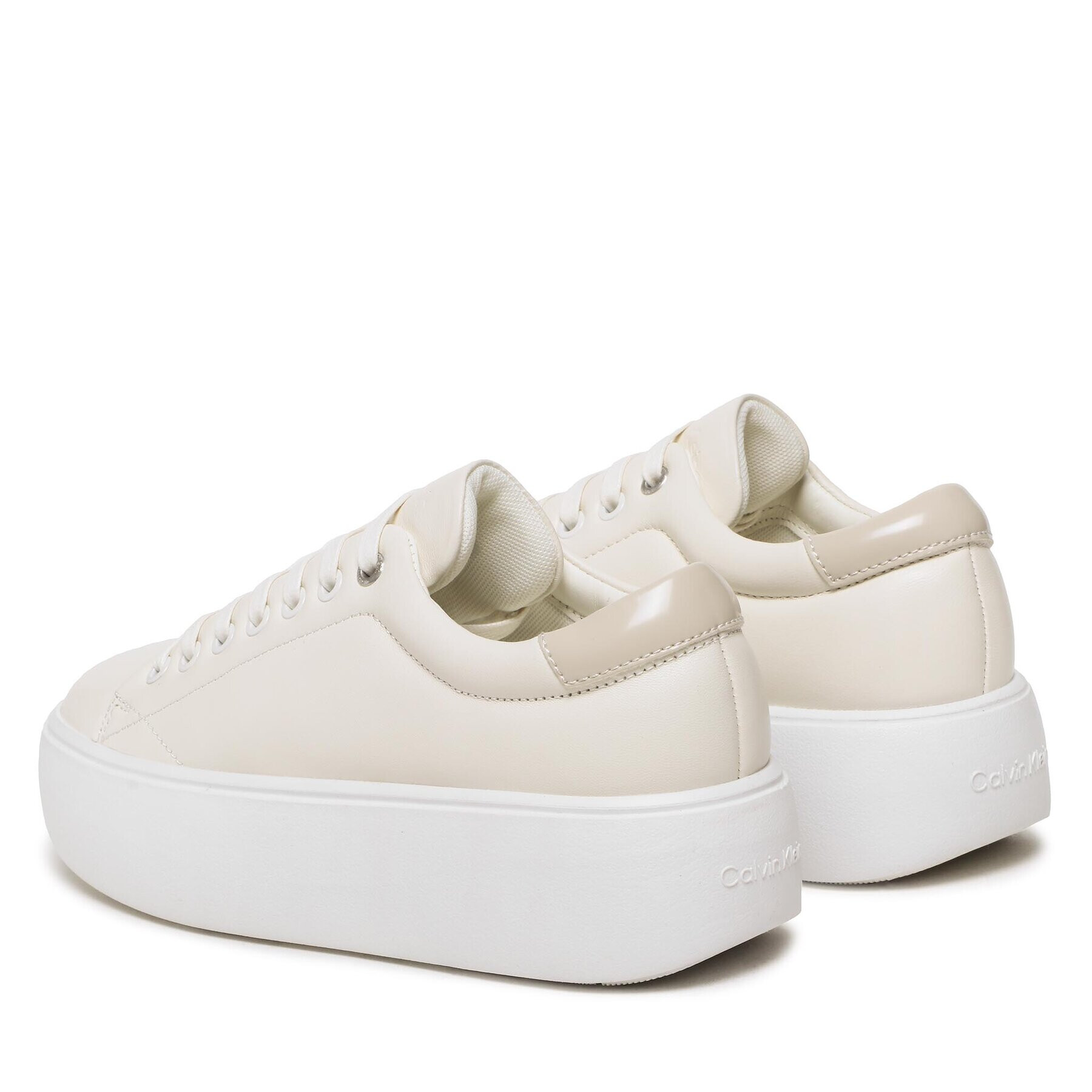 Calvin Klein Сникърси Bubble Cupsole Lace Up HW0HW01356 Бежов - Pepit.bg