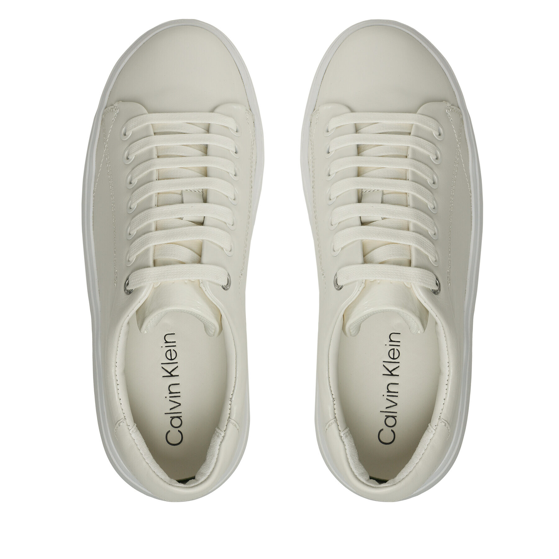 Calvin Klein Сникърси Bubble Cupsole Lace Up HW0HW01432 Бял - Pepit.bg