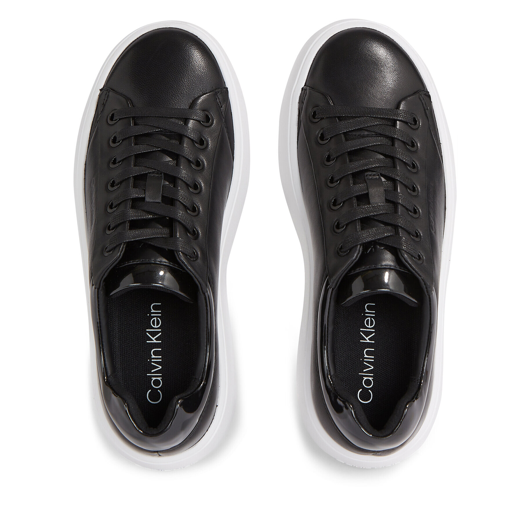 Calvin Klein Сникърси Bubble Cupsole Lace Up HW0HW01659 Черен - Pepit.bg