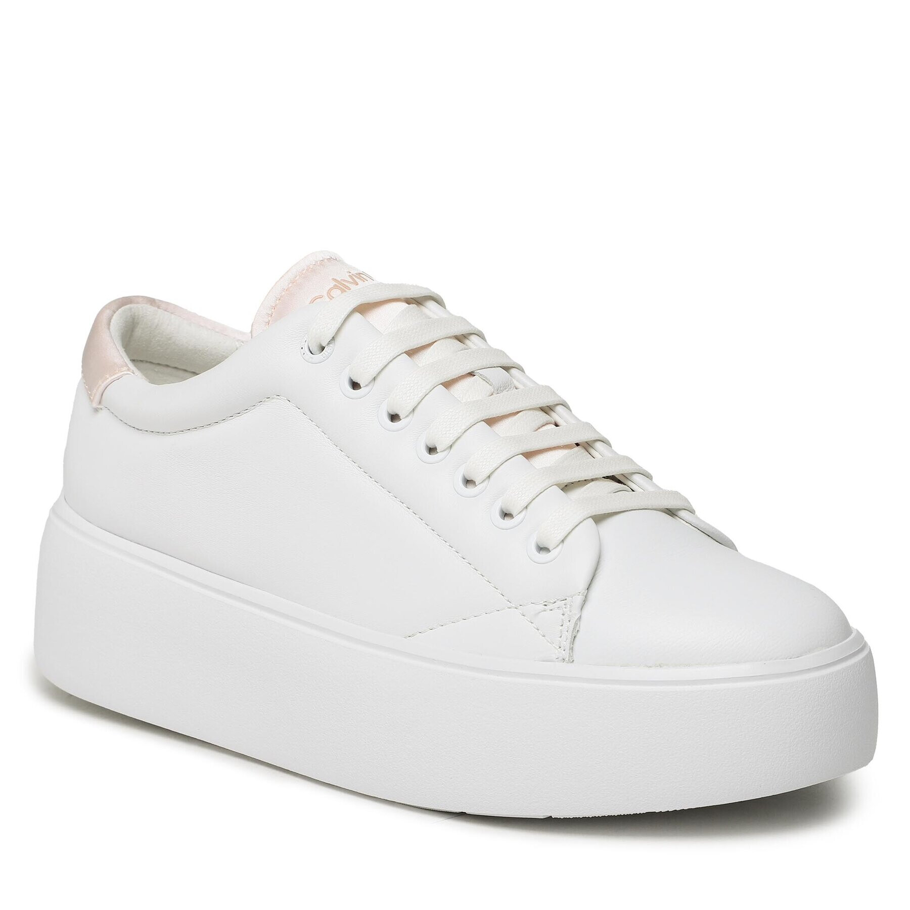 Calvin Klein Сникърси Bubble Cupsole Lace Up HW0HW01778 Бял - Pepit.bg
