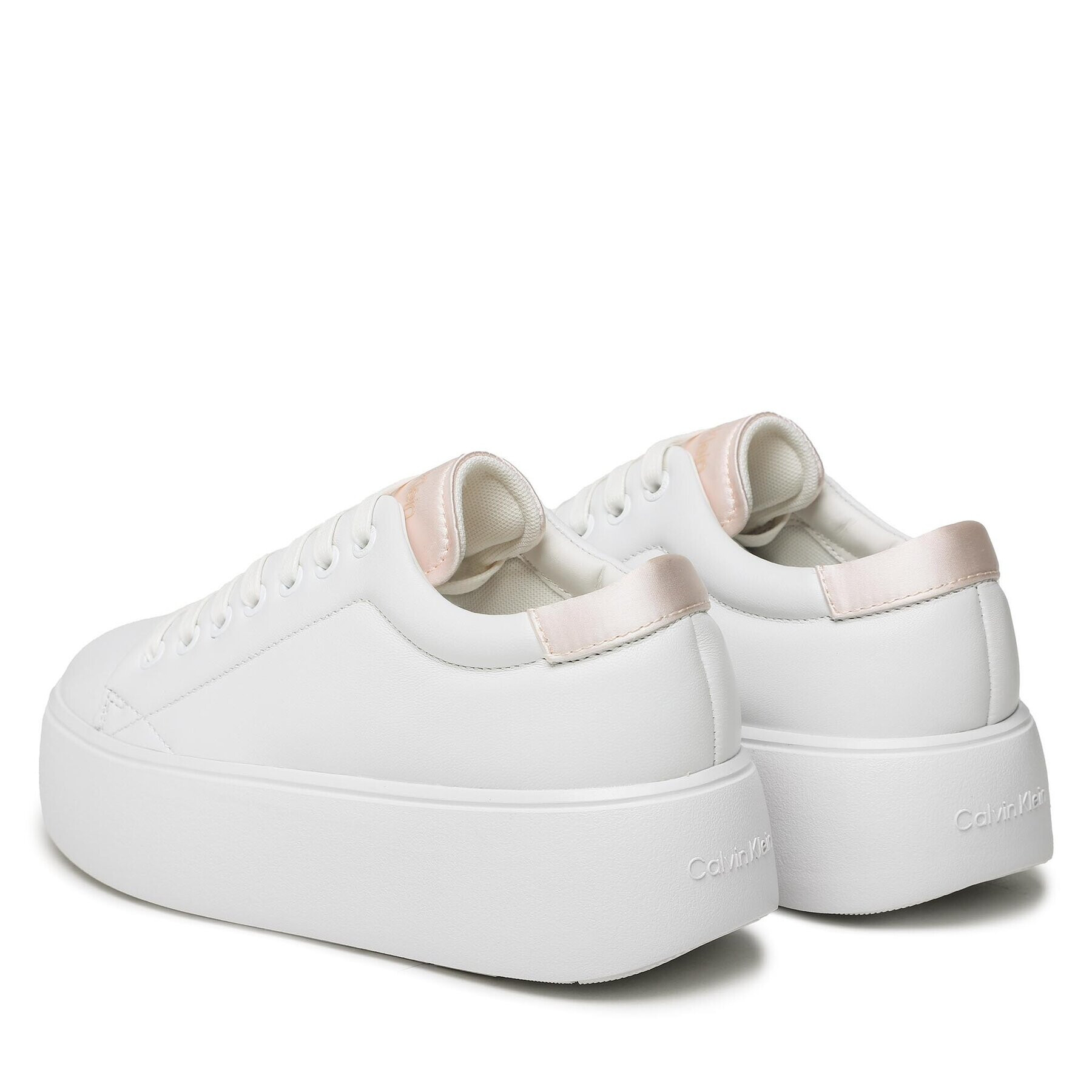 Calvin Klein Сникърси Bubble Cupsole Lace Up HW0HW01778 Бял - Pepit.bg