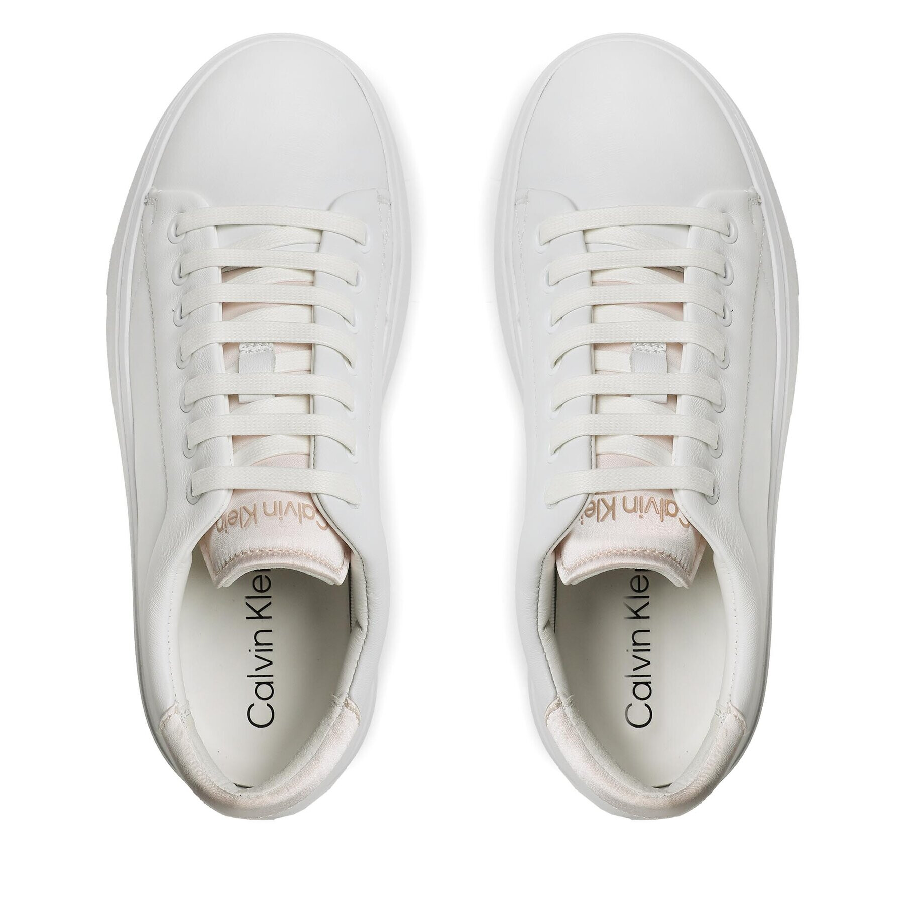 Calvin Klein Сникърси Bubble Cupsole Lace Up HW0HW01778 Бял - Pepit.bg