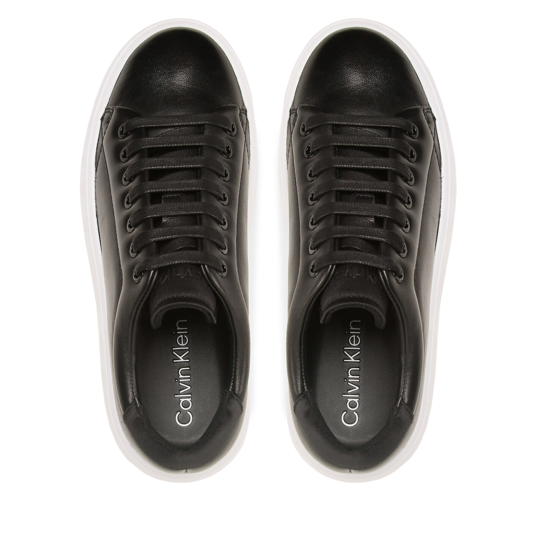 Calvin Klein Сникърси Bubble Cupsole Lace Up HW0HW01778 Черен - Pepit.bg