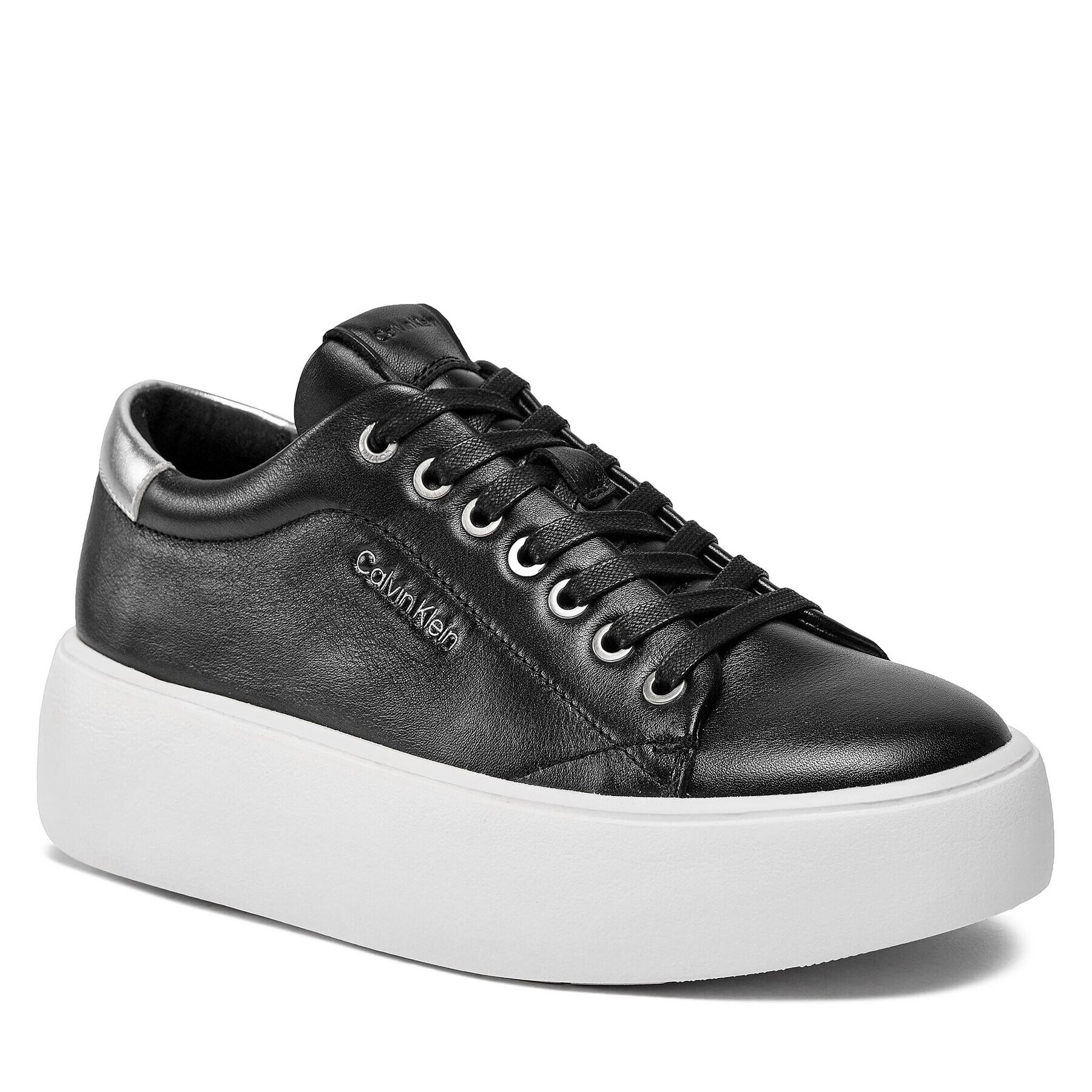 Calvin Klein Сникърси Bubble Cupsole Lace Up HW0HW01861 Черен - Pepit.bg