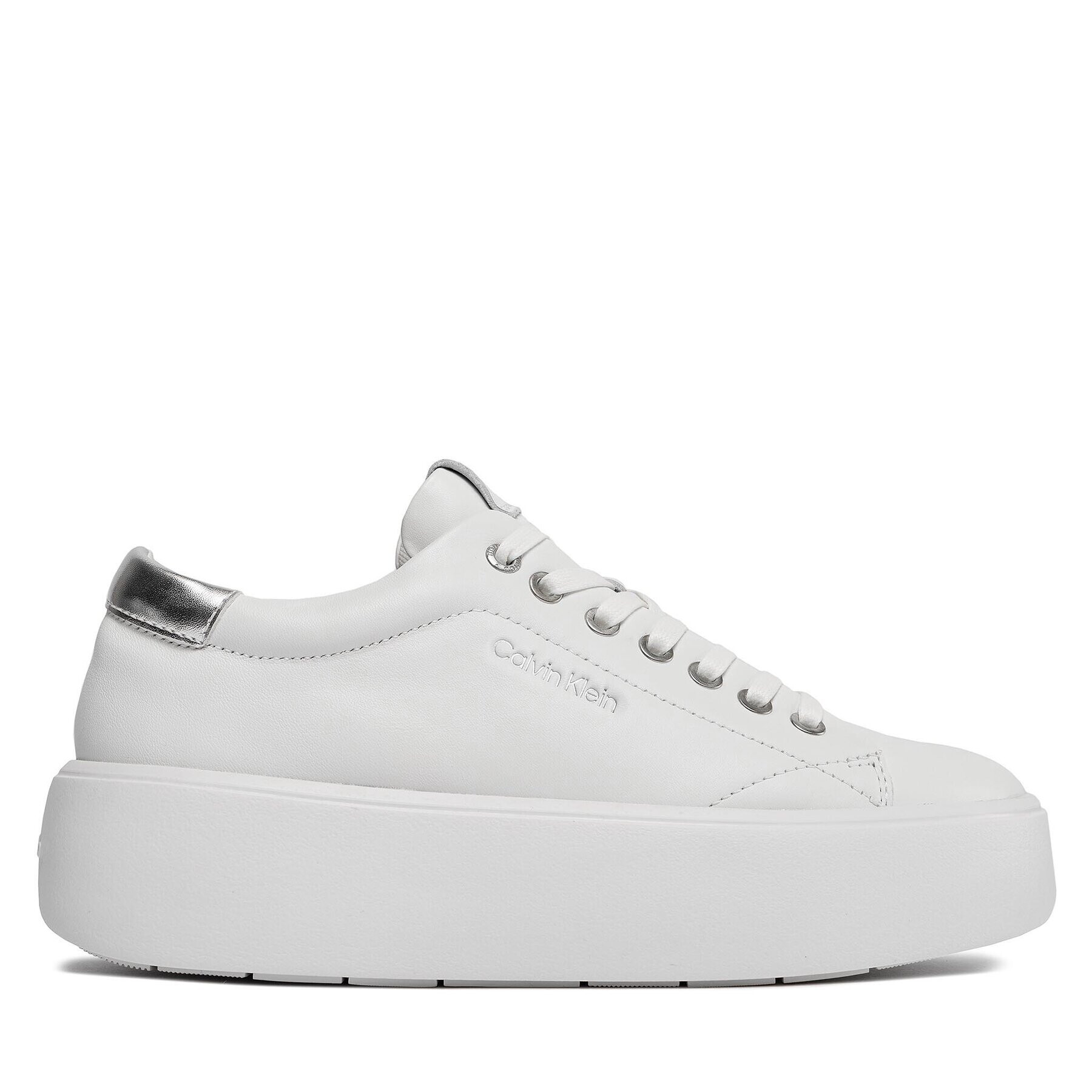 Calvin Klein Сникърси Bubble Cupsole Lace Up HW0HW01861 Бял - Pepit.bg