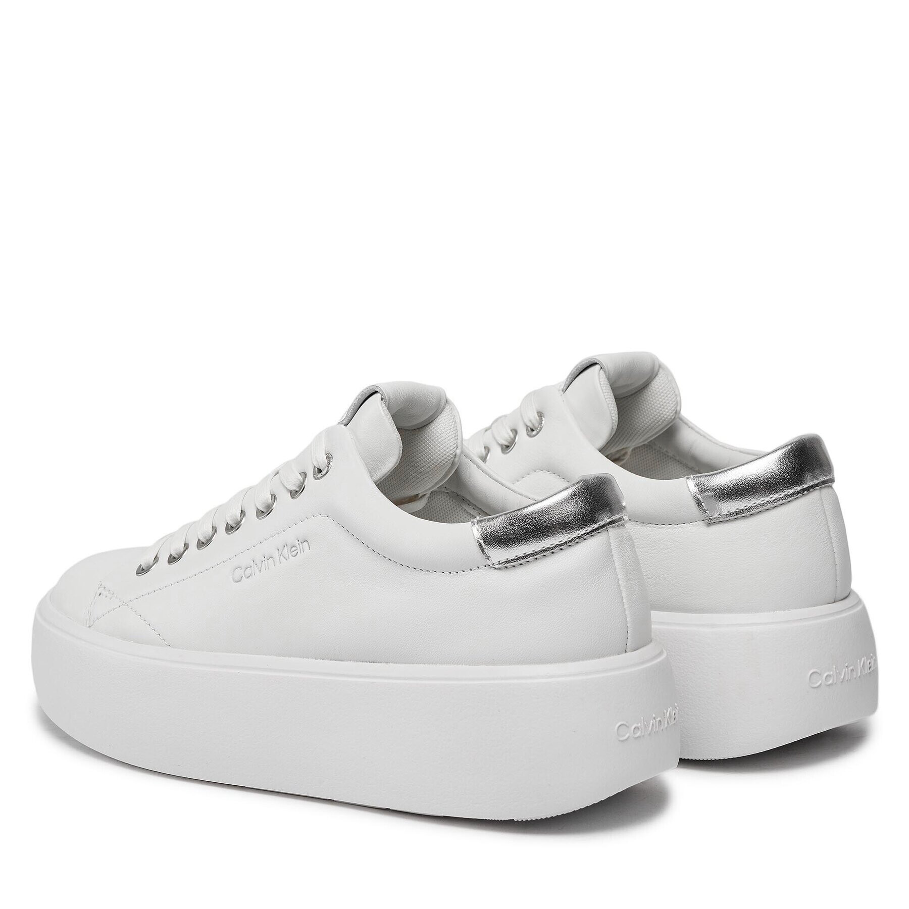 Calvin Klein Сникърси Bubble Cupsole Lace Up HW0HW01861 Бял - Pepit.bg