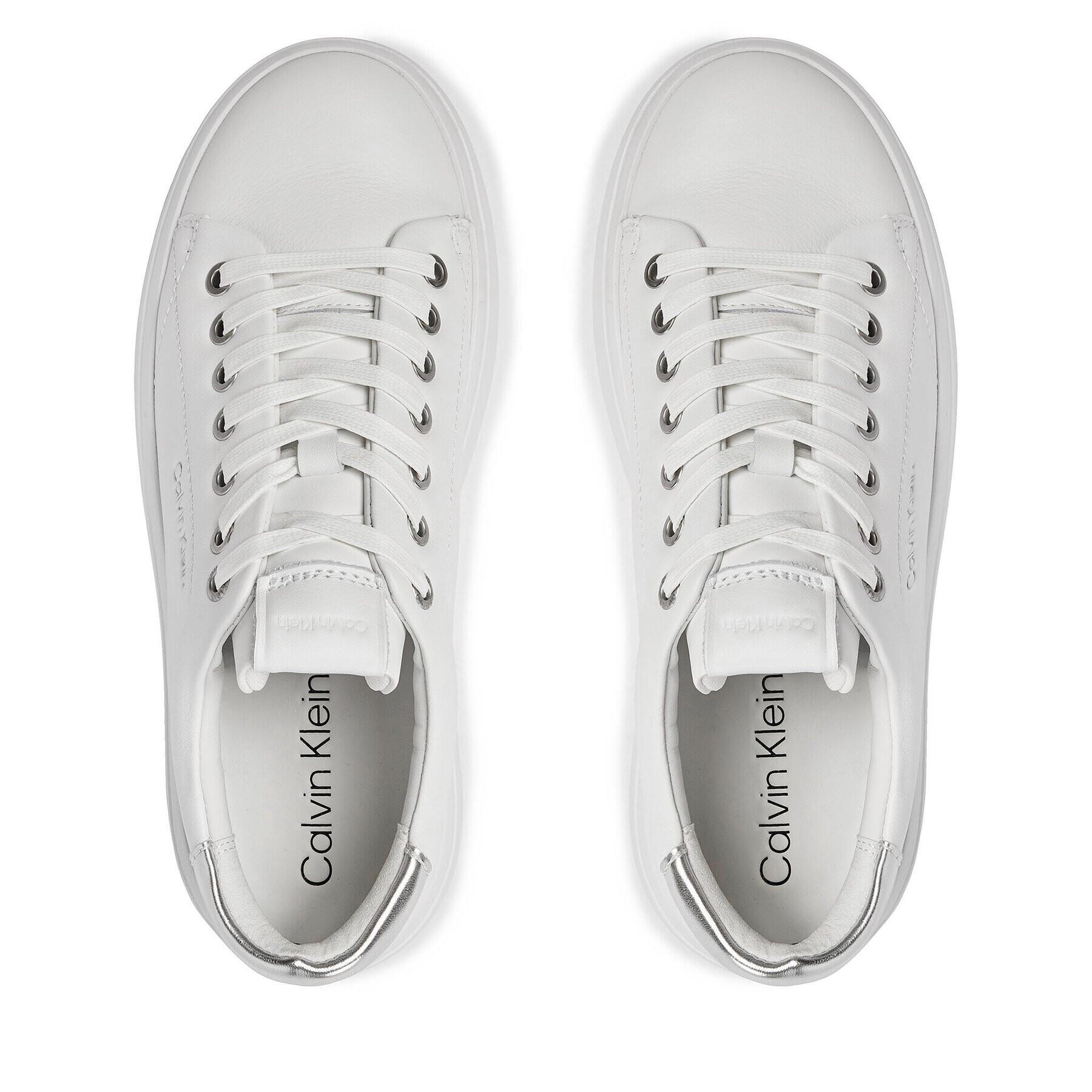 Calvin Klein Сникърси Bubble Cupsole Lace Up HW0HW01861 Бял - Pepit.bg