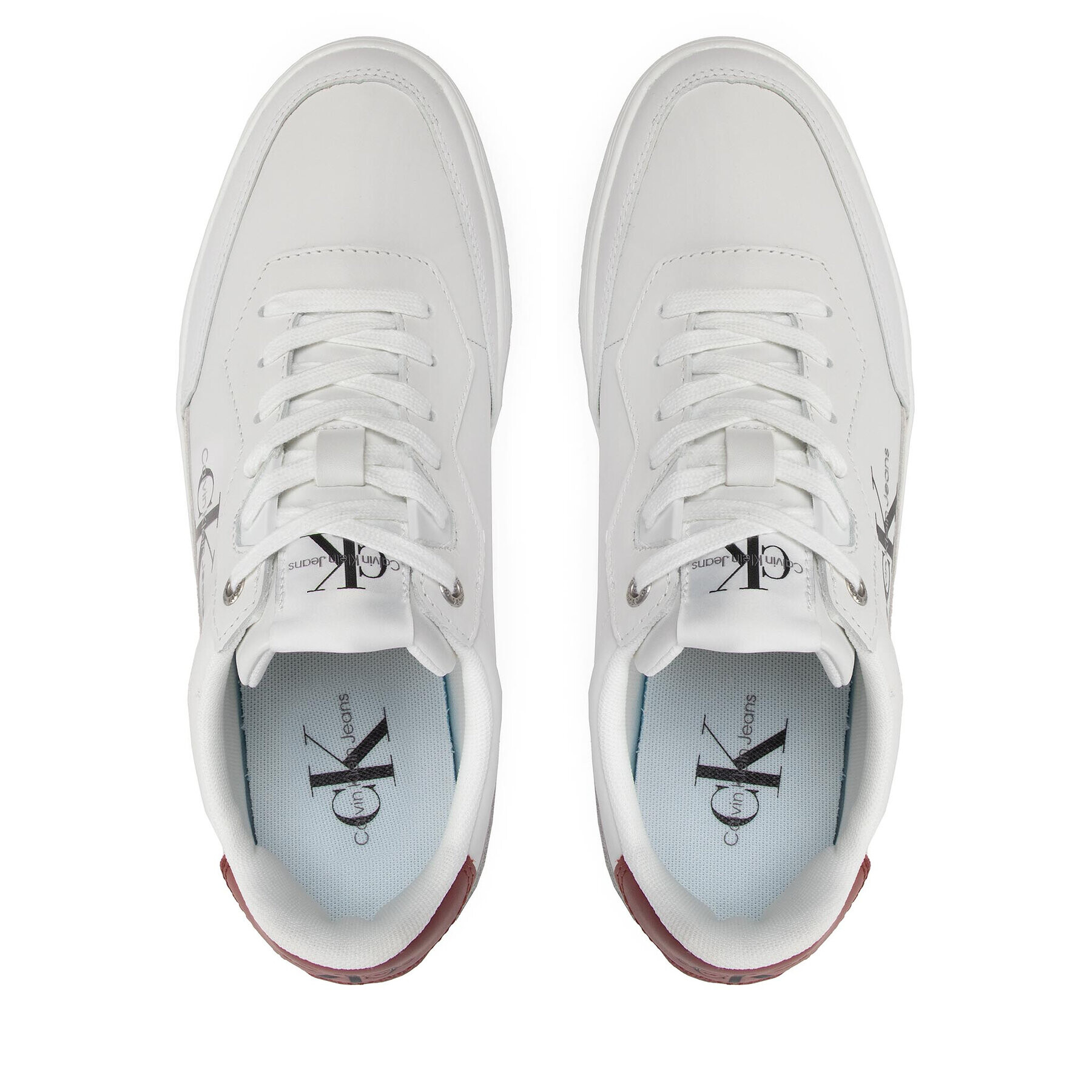 Calvin Klein Сникърси Classic Cupsole Laceup Lth YM0YM00432 Бял - Pepit.bg