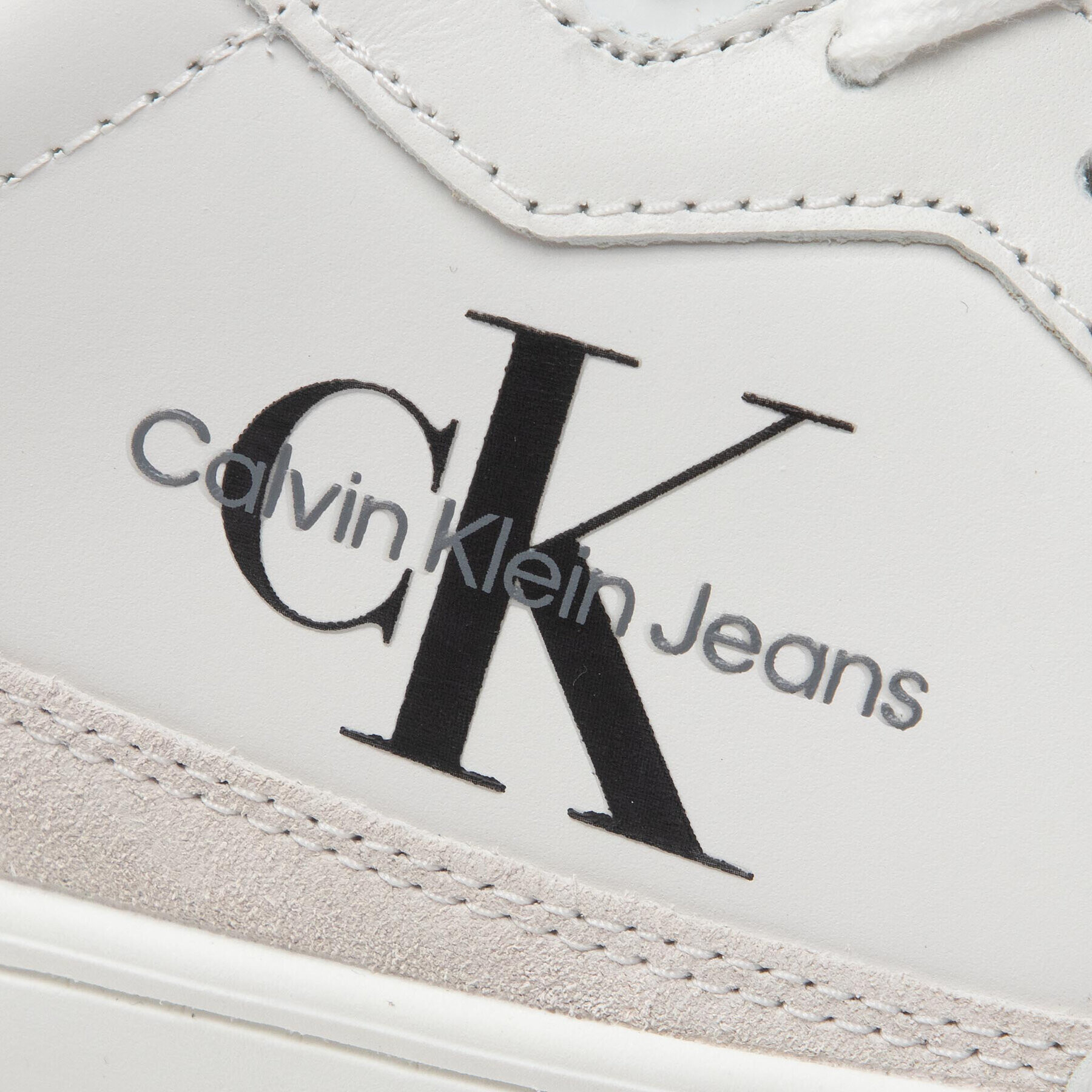 Calvin Klein Сникърси Classic Cupsole Laceup Lth YM0YM00432 Бял - Pepit.bg