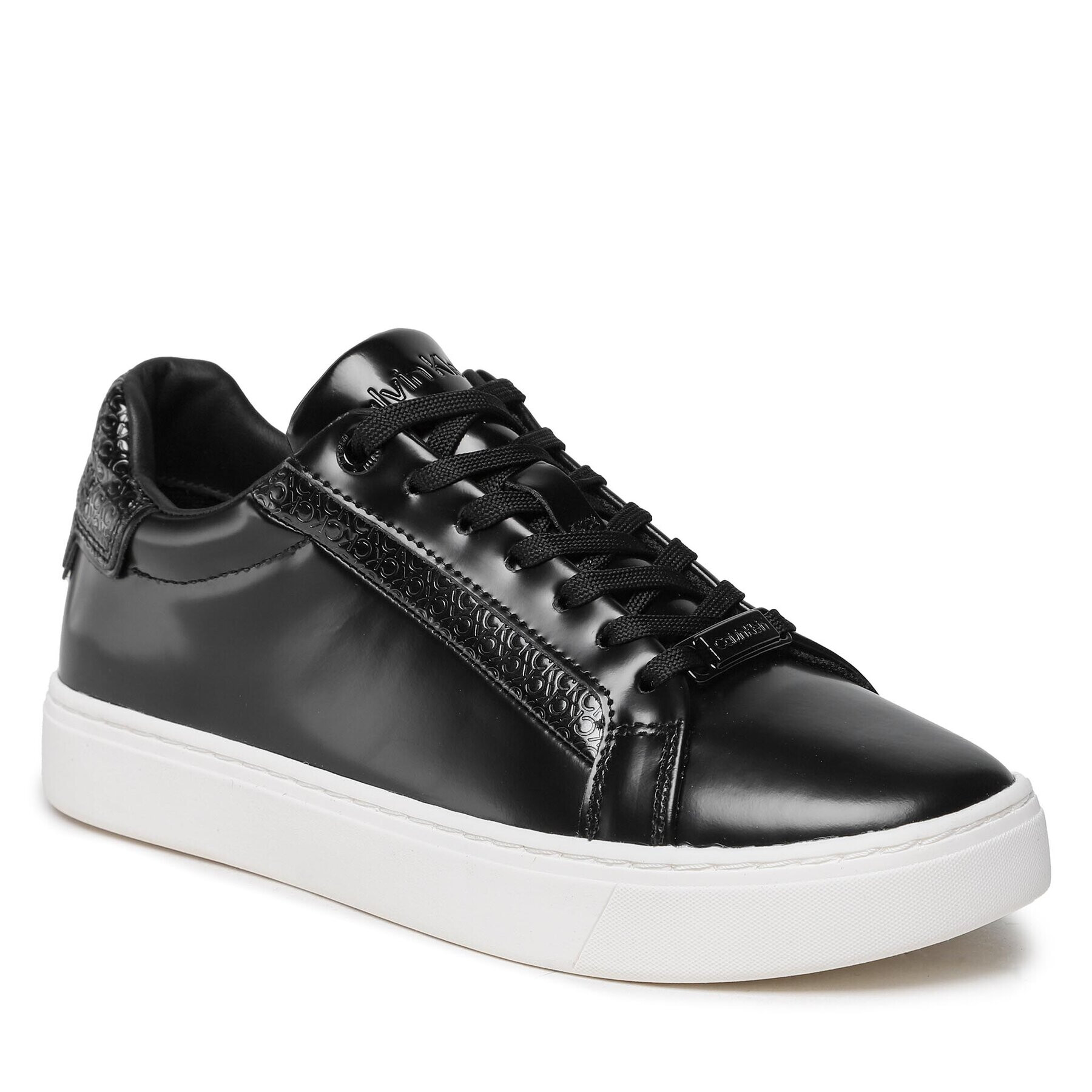 Calvin Klein Сникърси Clean Cup Lace Up Nano Mono Mix HW0HW01592 Черен - Pepit.bg