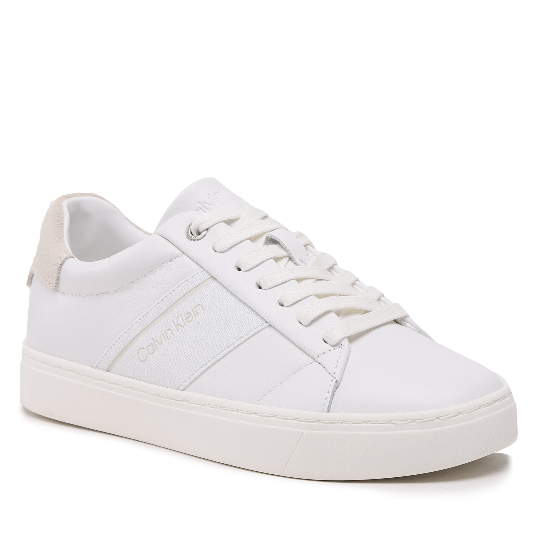 Calvin Klein Сникърси Clean Cupsole Lace Up-He HW0HW01415 Бял - Pepit.bg