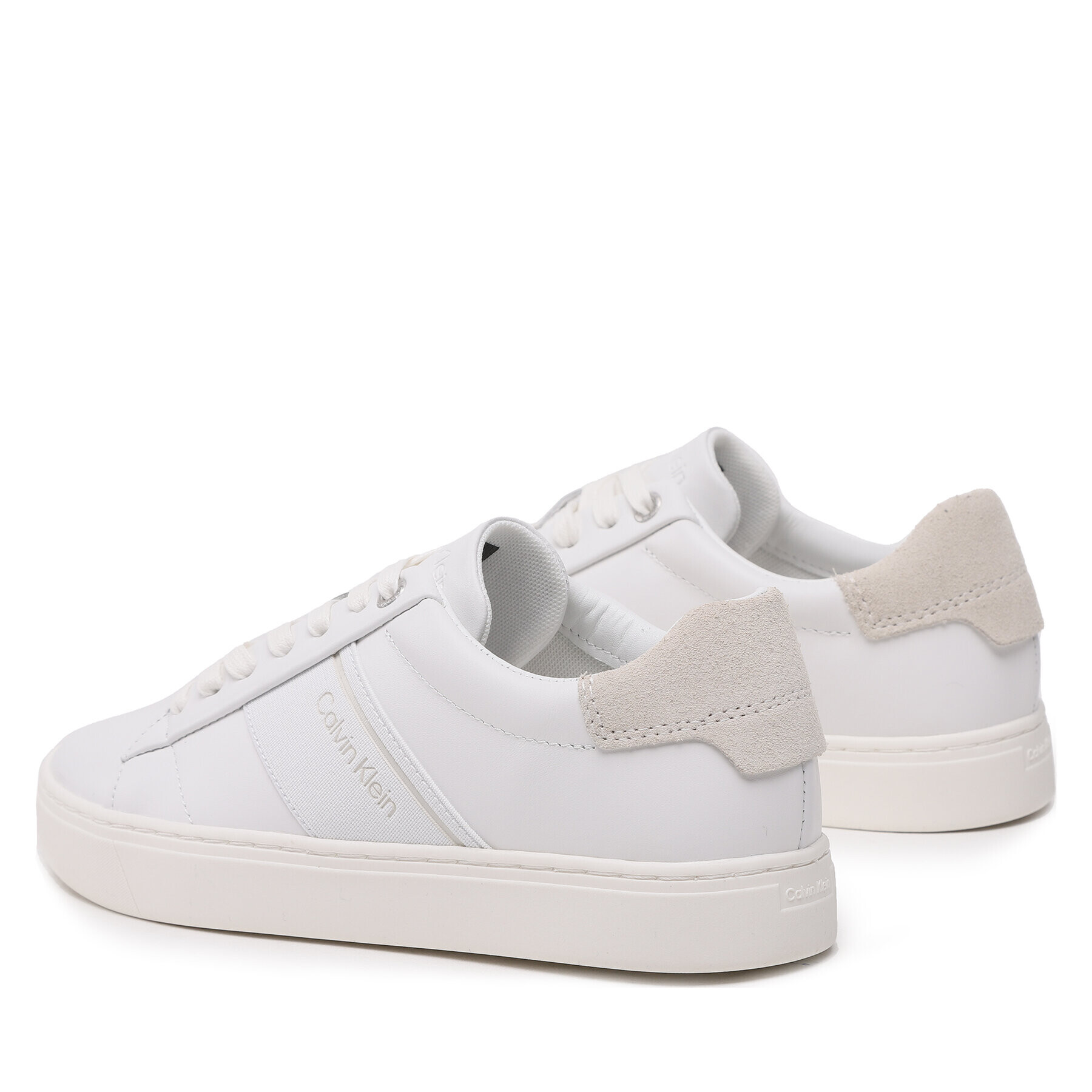 Calvin Klein Сникърси Clean Cupsole Lace Up-He HW0HW01415 Бял - Pepit.bg