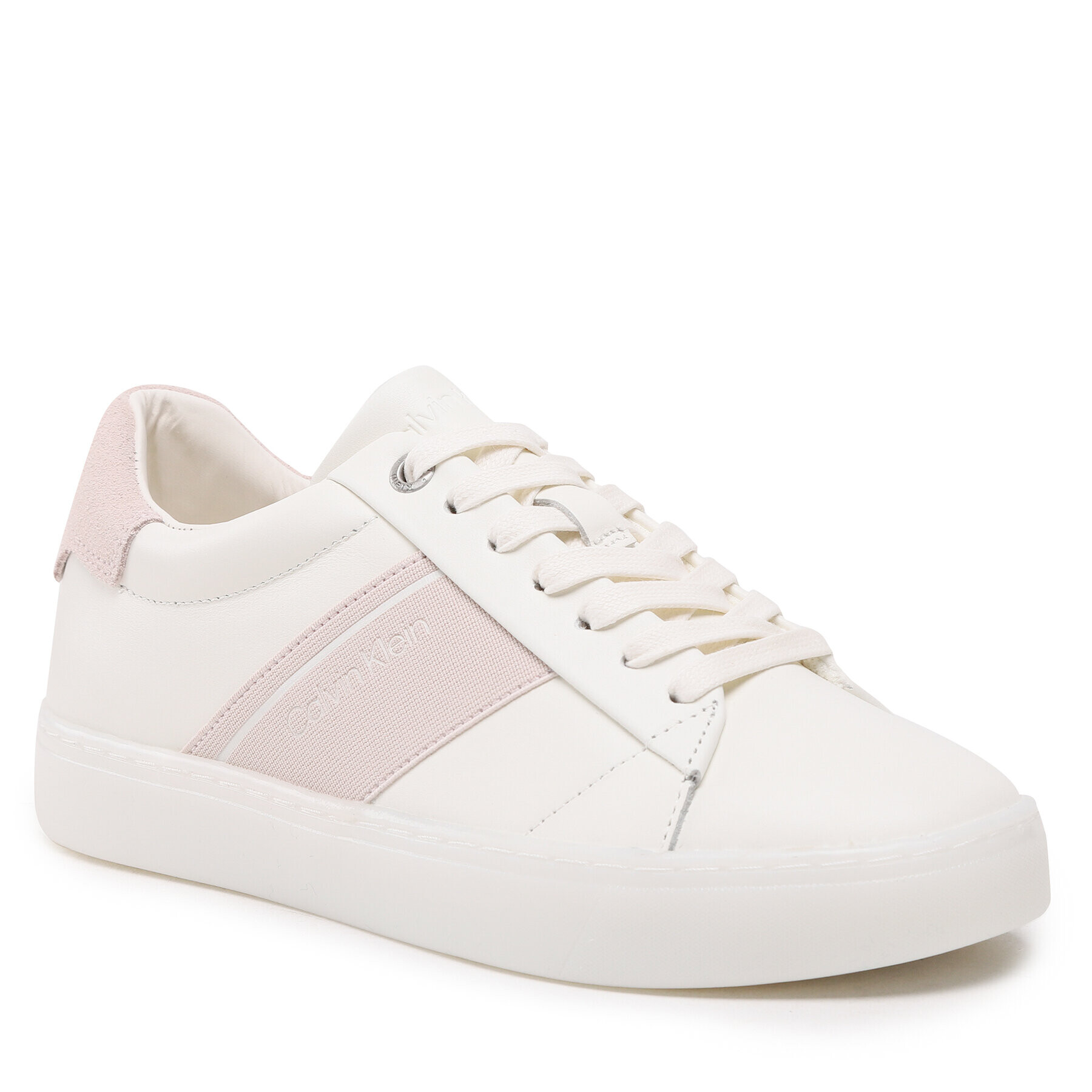 Calvin Klein Сникърси Clean Cupsole Lace Up HW0HW01415 Бял - Pepit.bg