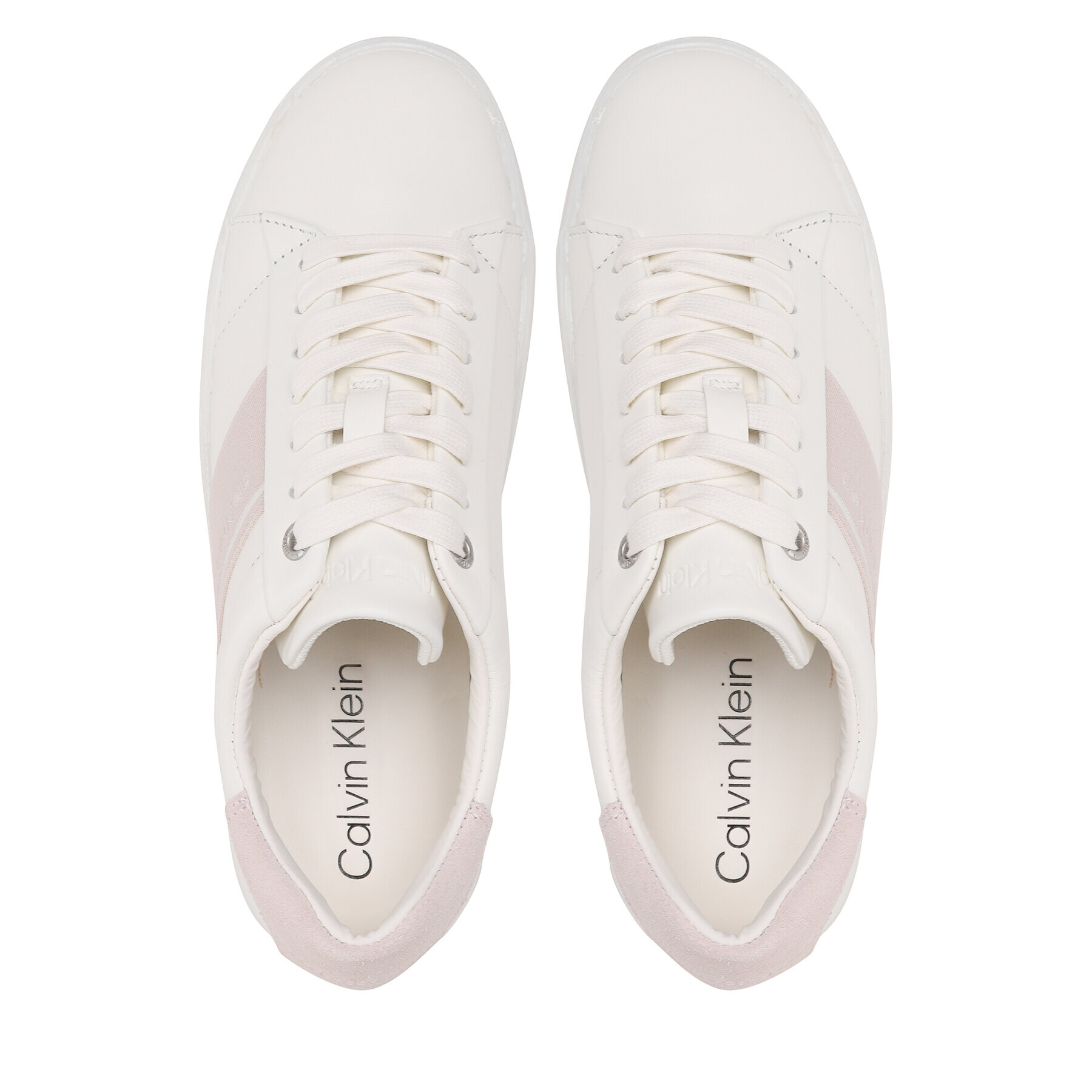 Calvin Klein Сникърси Clean Cupsole Lace Up HW0HW01415 Бял - Pepit.bg