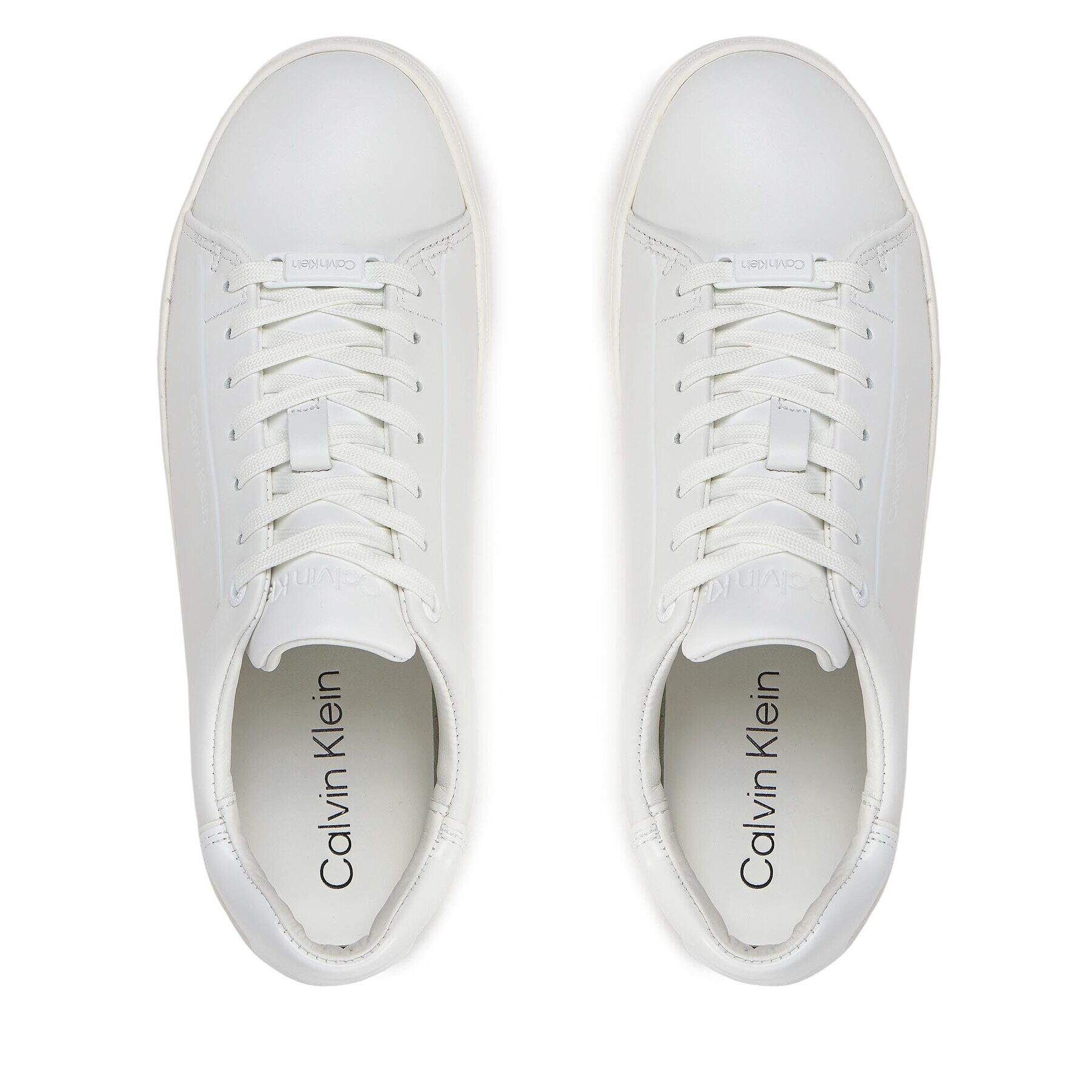 Calvin Klein Сникърси Clean Cupsole Lace Up HW0HW01863 Бял - Pepit.bg