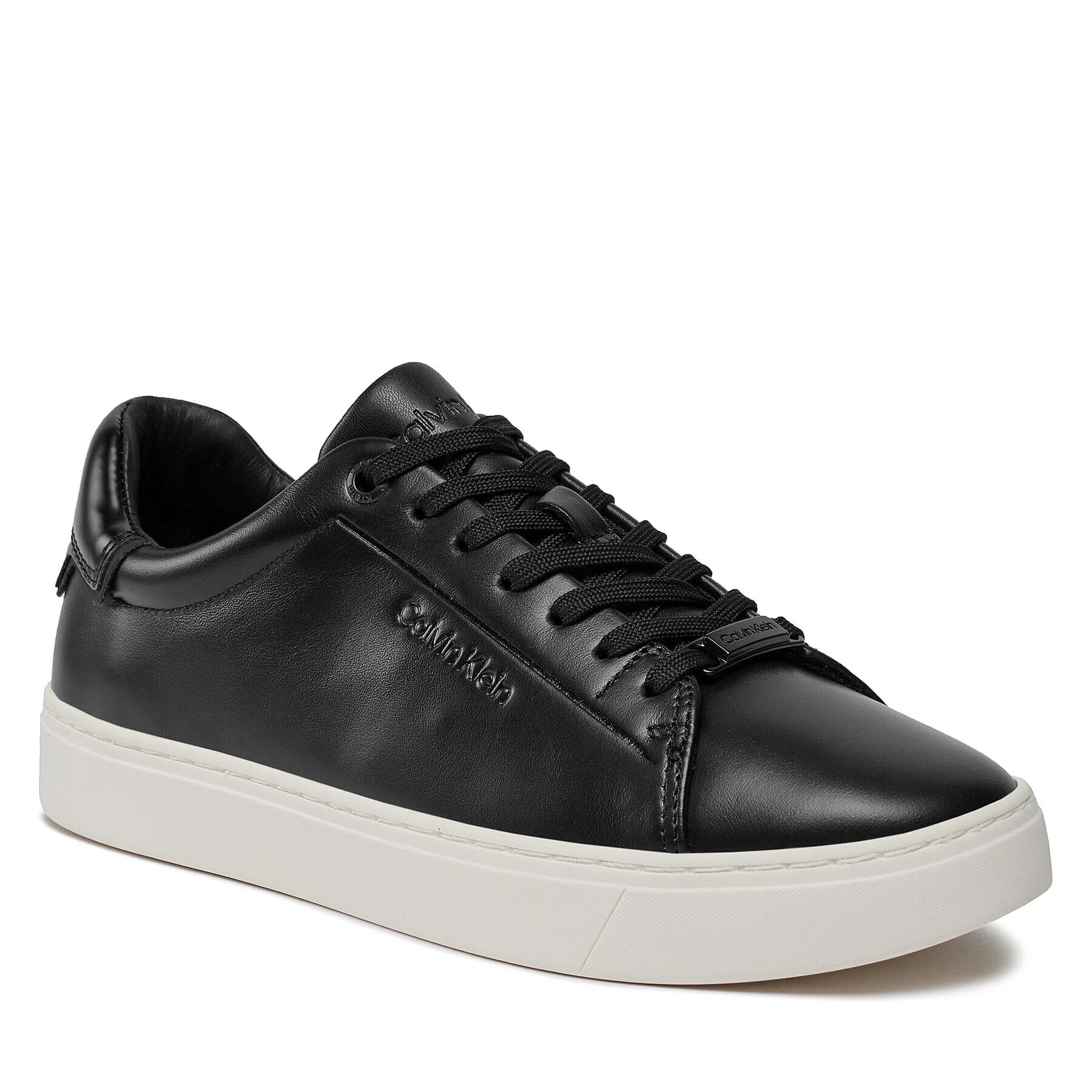 Calvin Klein Сникърси Clean Cupsole Lace Up HW0HW01863 Черен - Pepit.bg