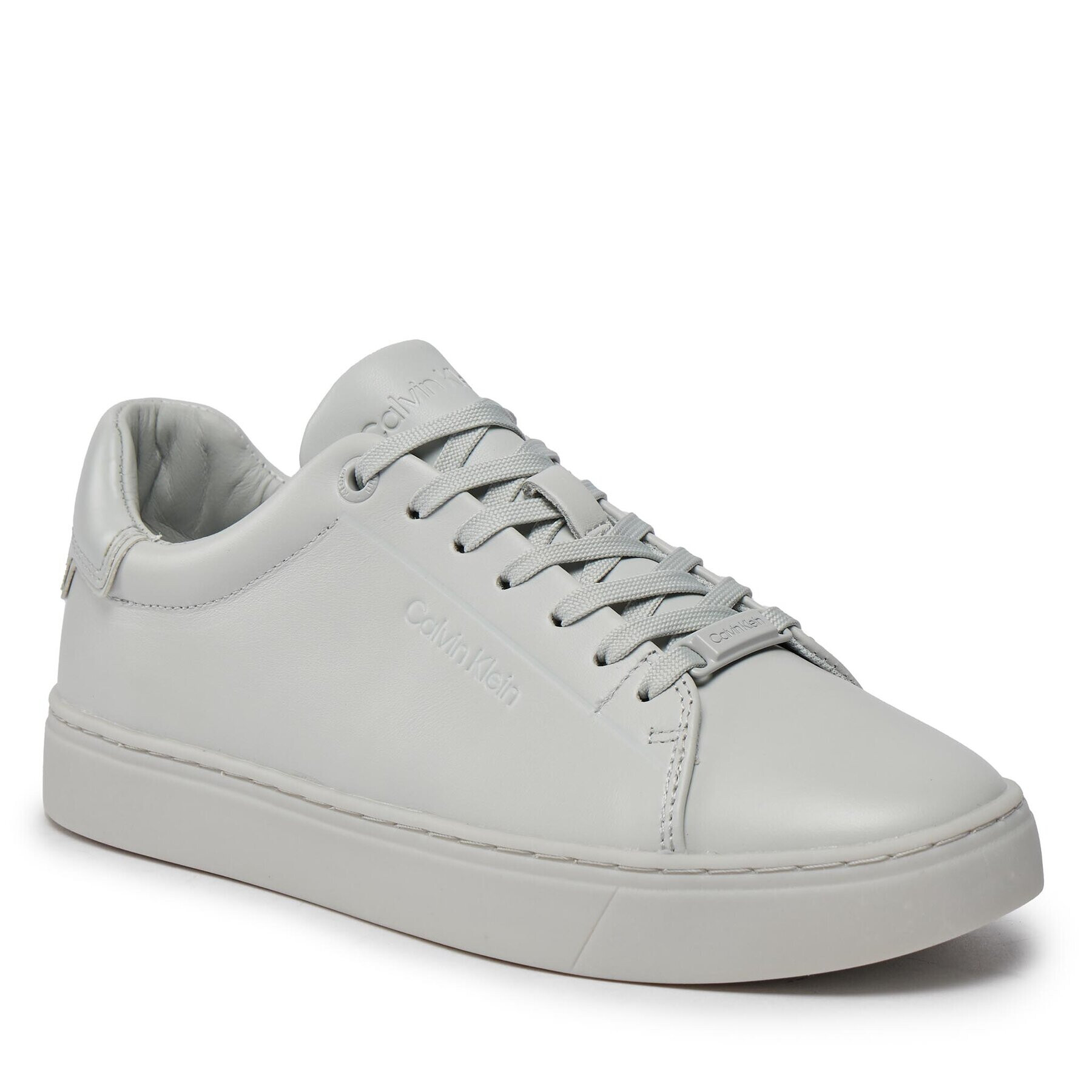 Calvin Klein Сникърси Clean Cupsole Lace Up HW0HW01863 Сив - Pepit.bg