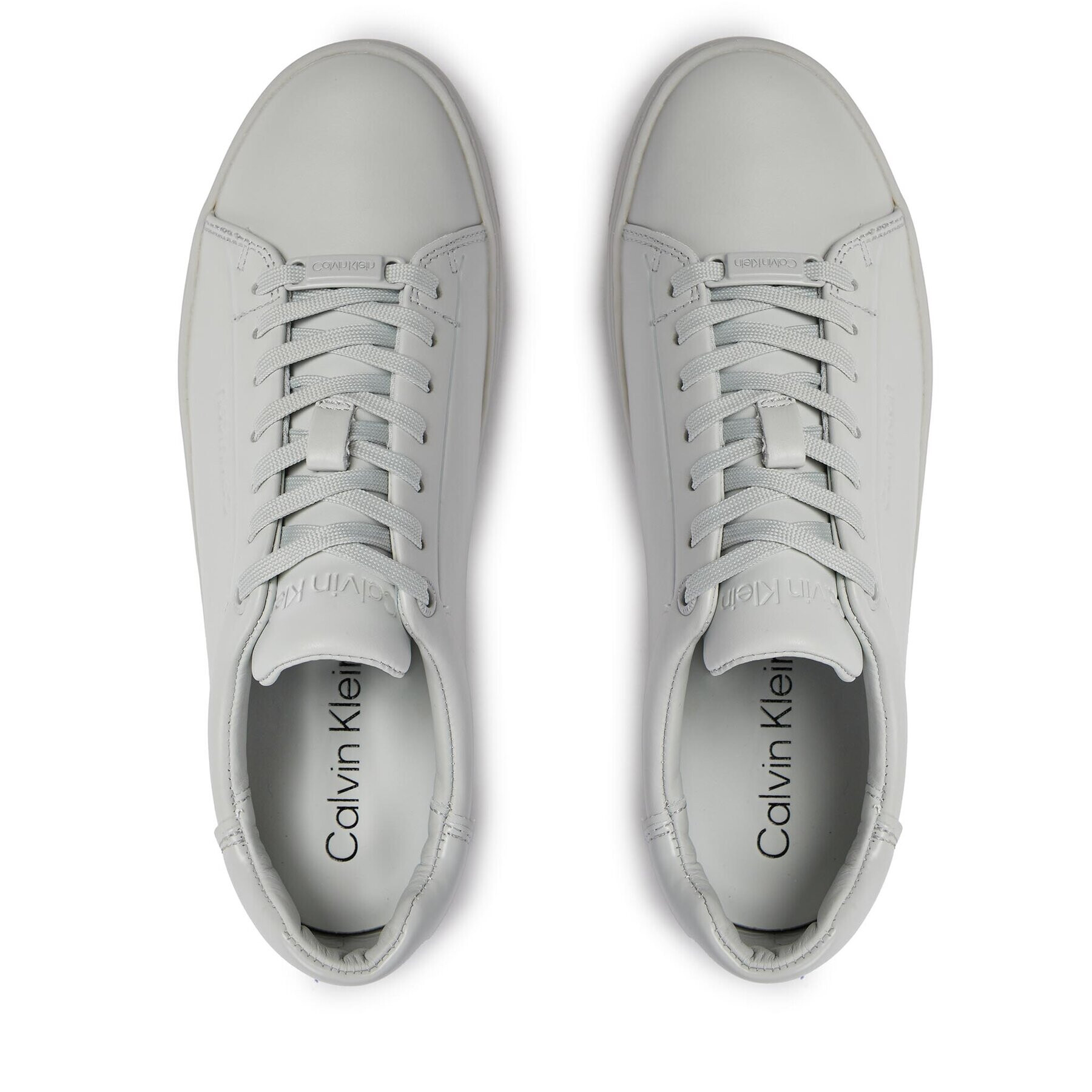 Calvin Klein Сникърси Clean Cupsole Lace Up HW0HW01863 Сив - Pepit.bg