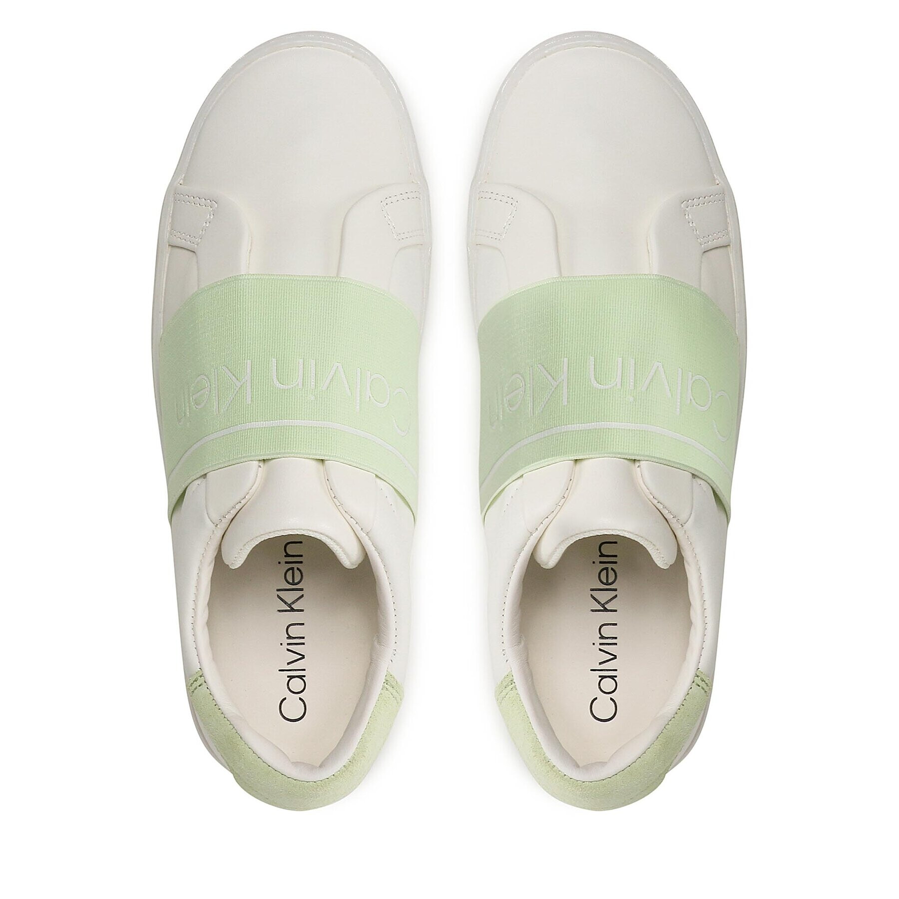 Calvin Klein Сникърси Clean Cupsole Slip On-He HW0HW01416 Екрю - Pepit.bg