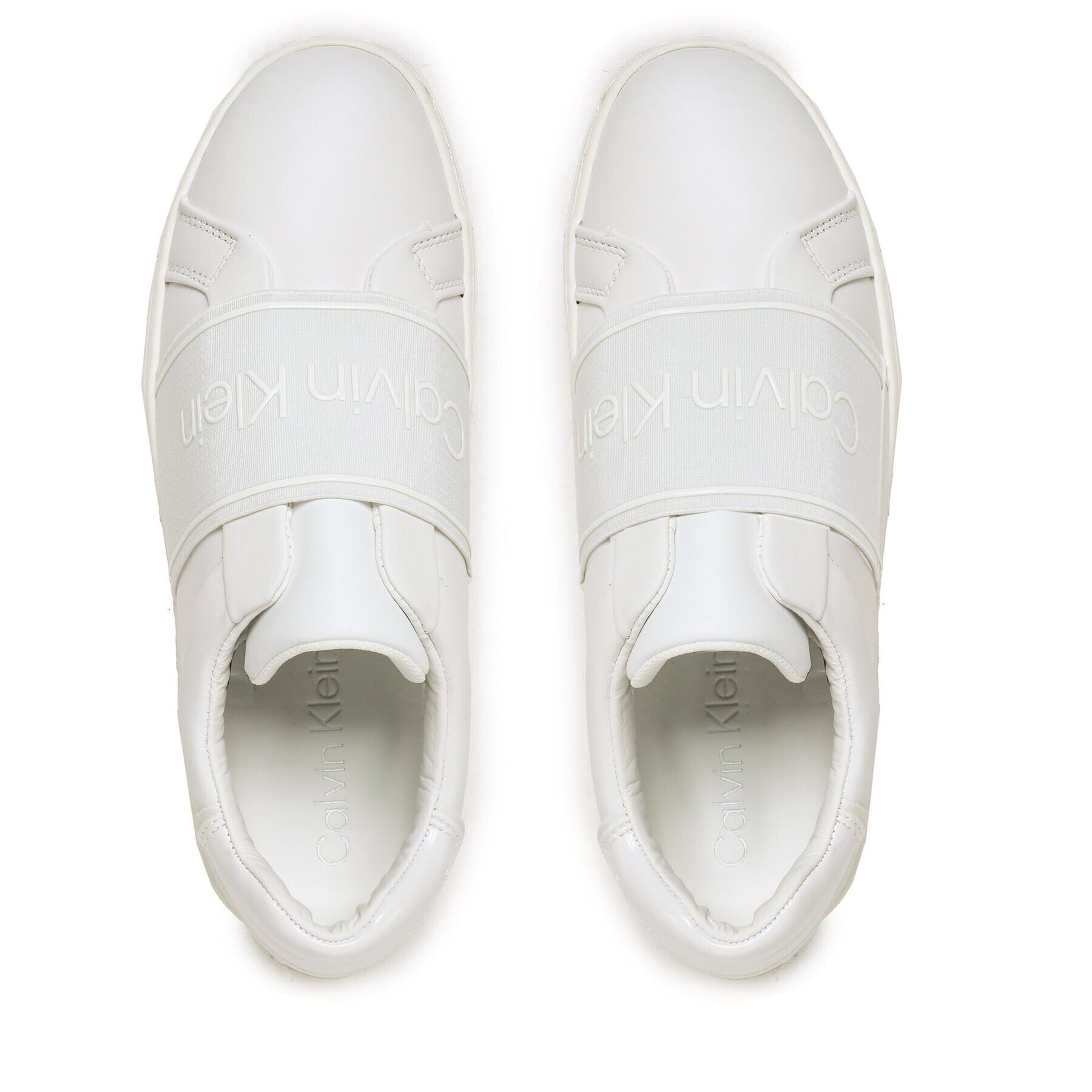 Calvin Klein Сникърси Cupsole Slip On HW0HW01352 Бял - Pepit.bg