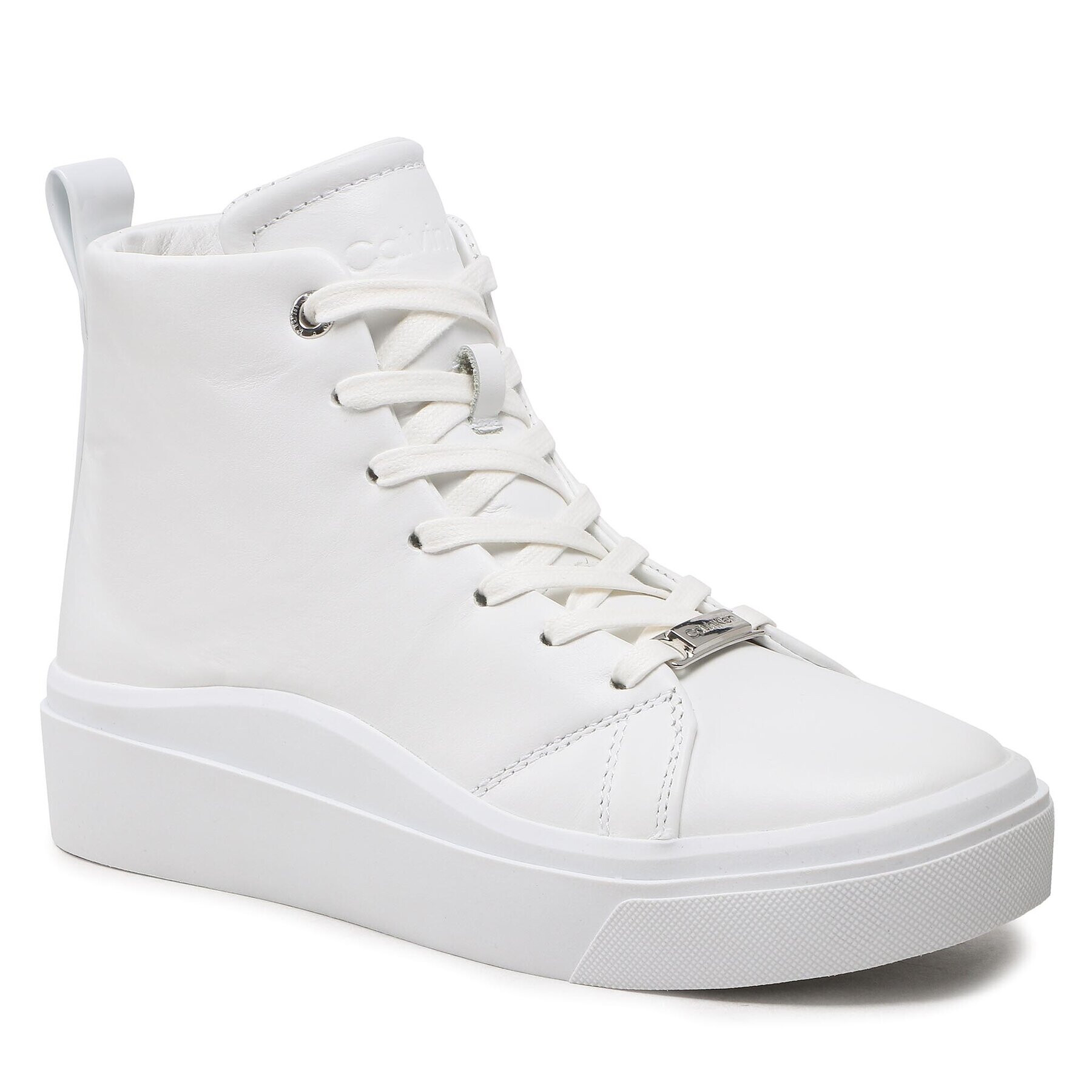 Calvin Klein Сникърси Cupsole Wave High Top HW0HW01197 Бял - Pepit.bg