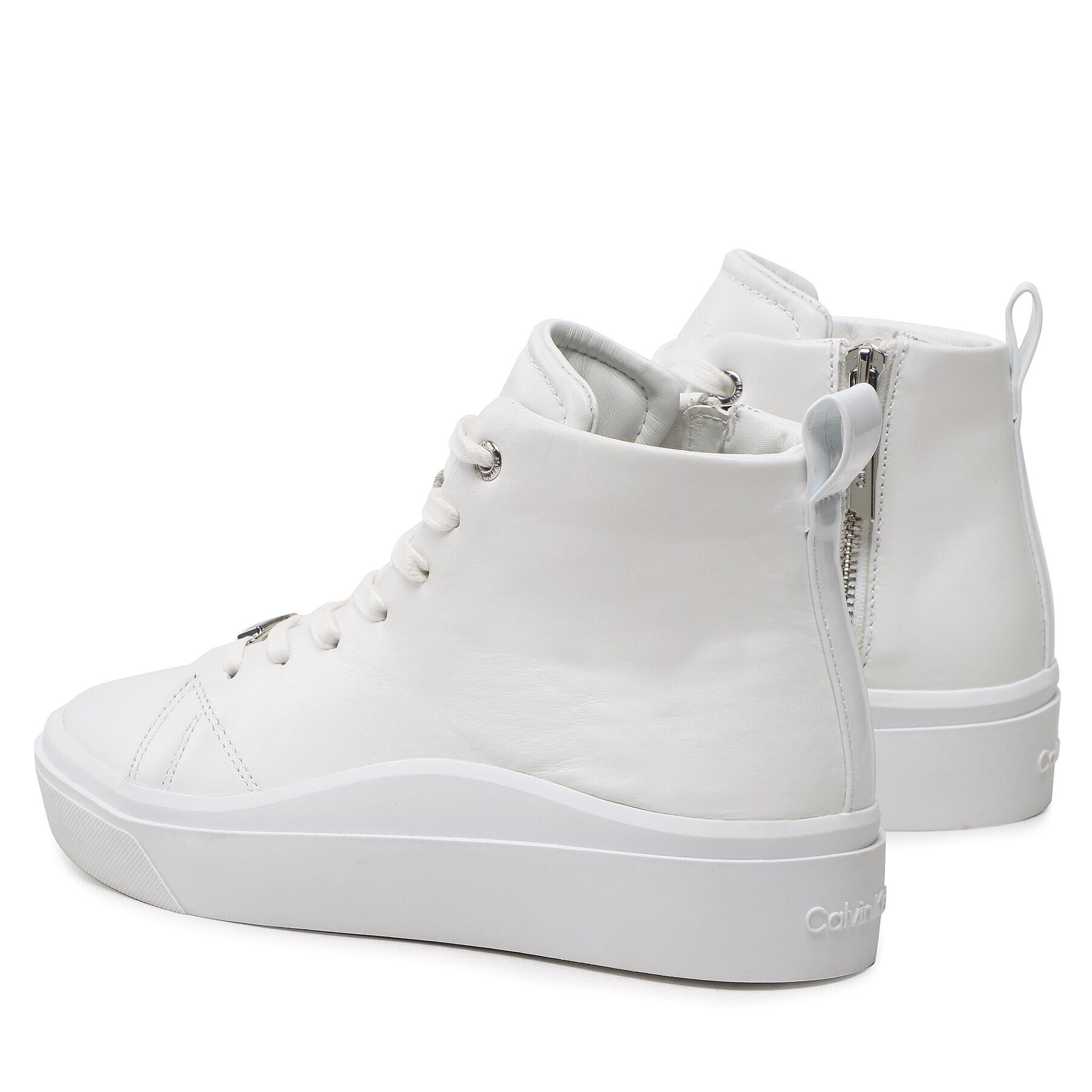 Calvin Klein Сникърси Cupsole Wave High Top HW0HW01197 Бял - Pepit.bg